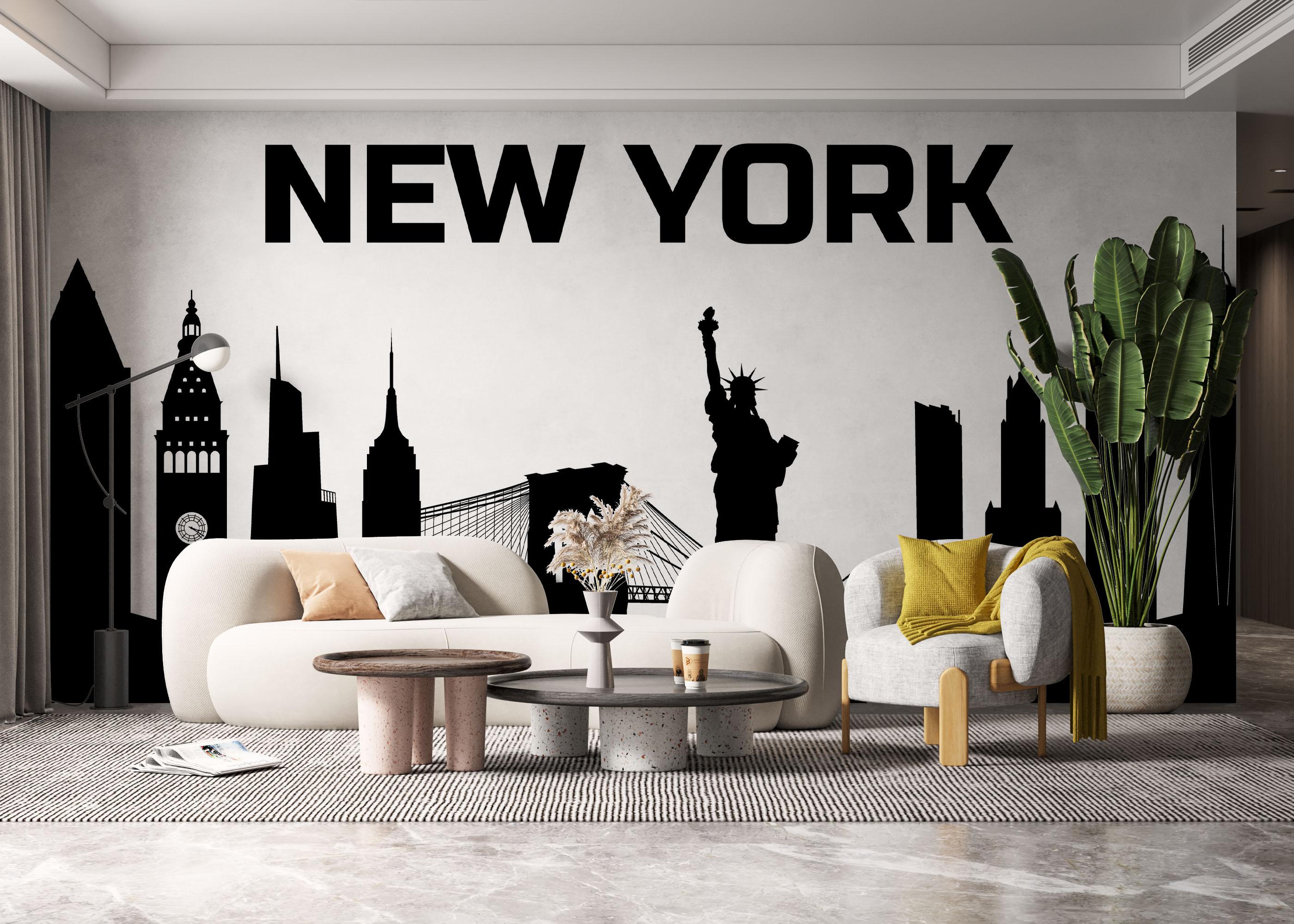 Fototapete Big New York Text mockup 6