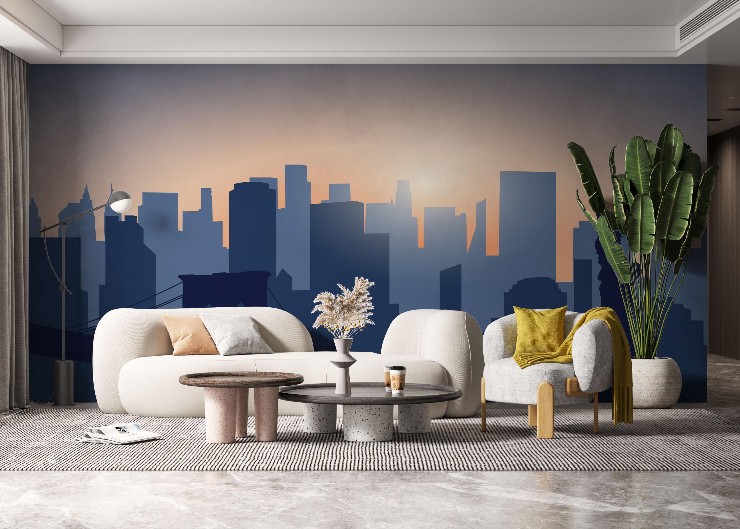 Fototapete Blue New York mockup 6