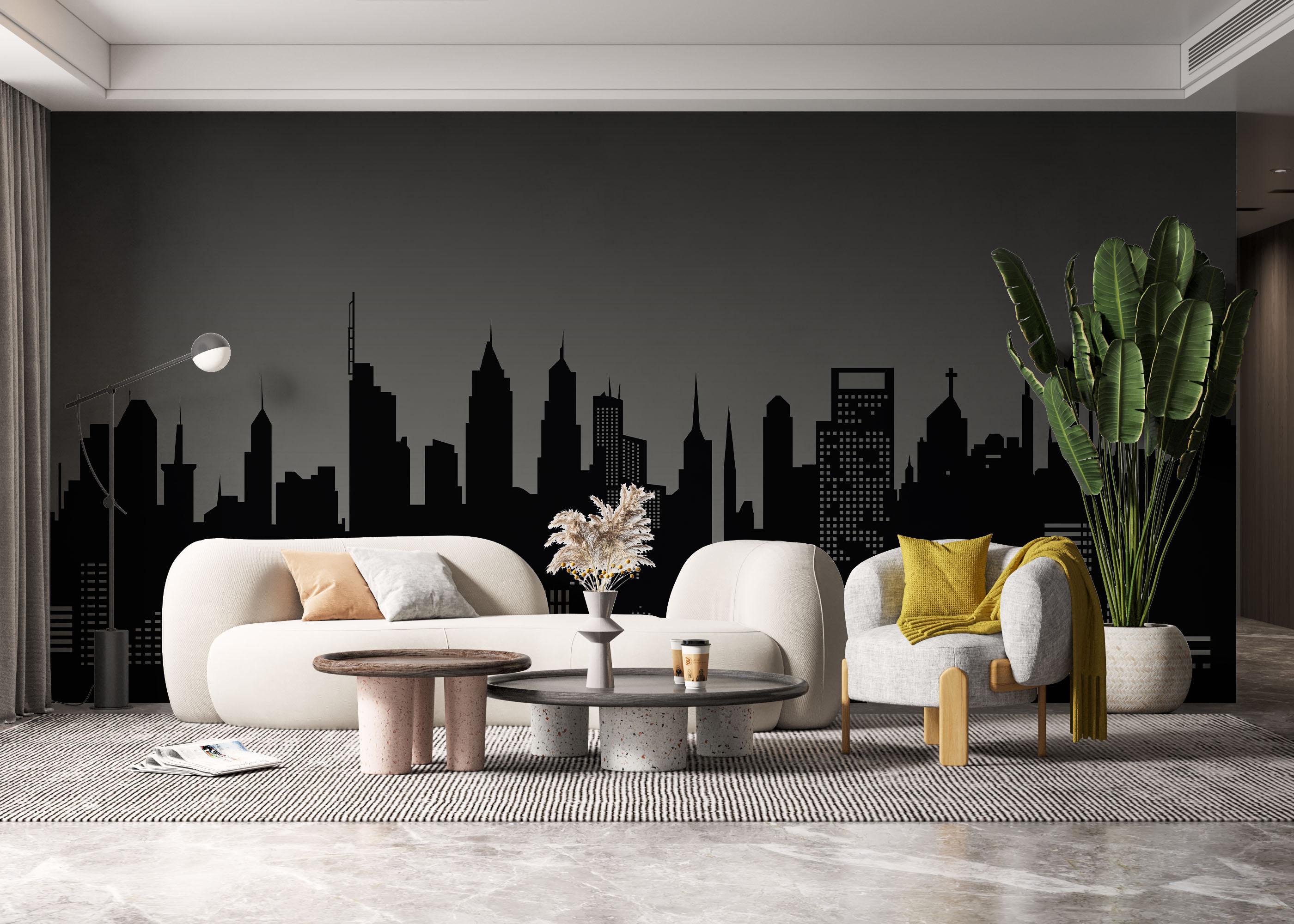 Fototapete Grey Sky New York mockup 6
