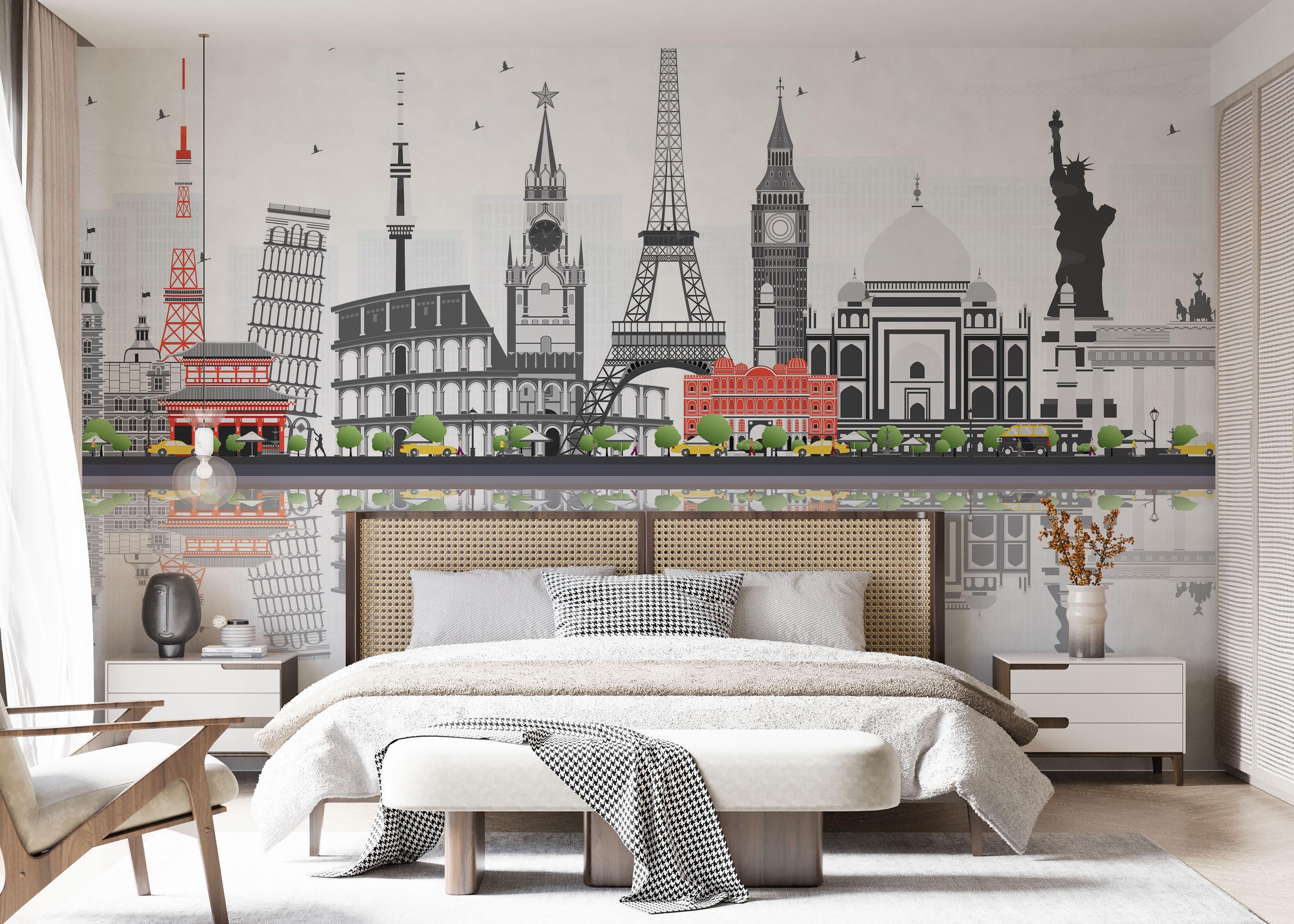 Fototapete Around The World mockup 7