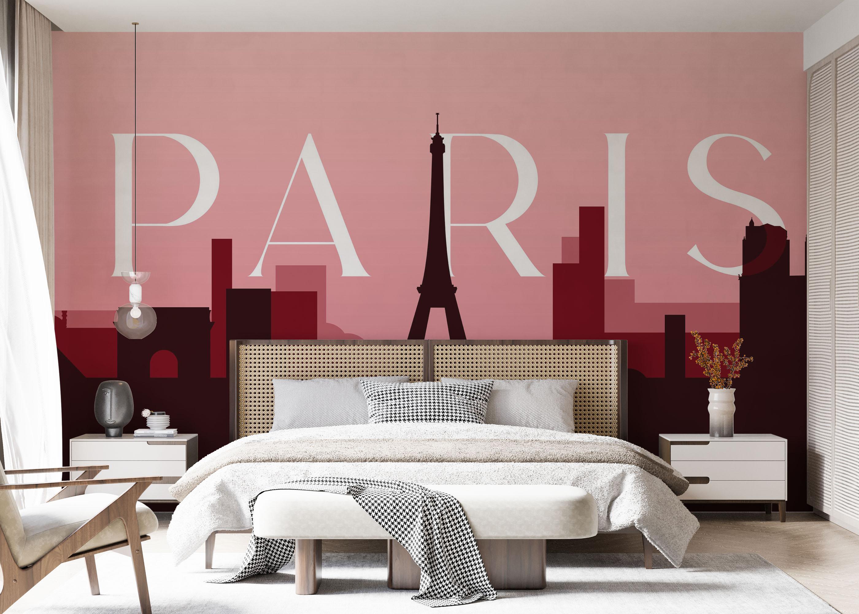 Fototapete Red Light Paris mockup 7