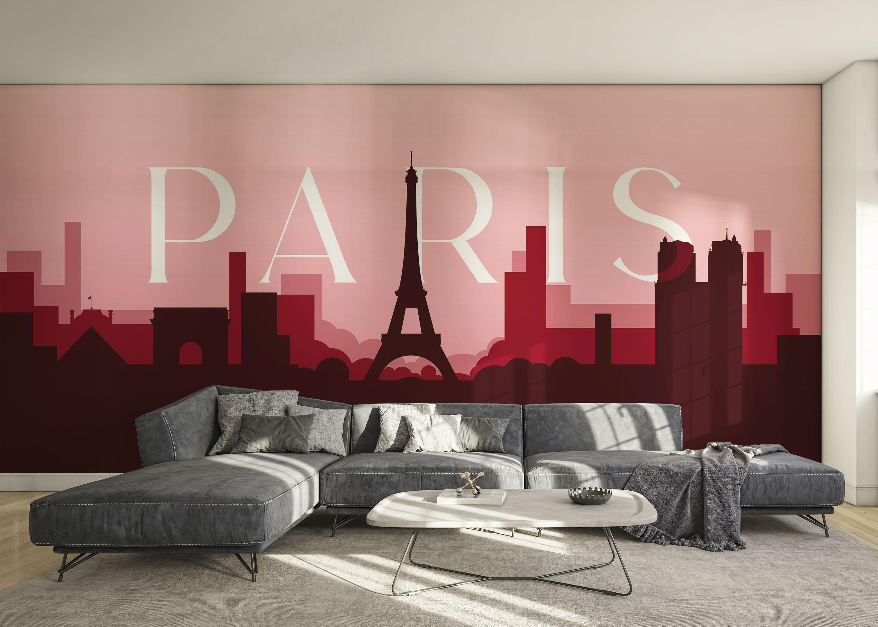 Fototapete Red Light Paris mockup 0