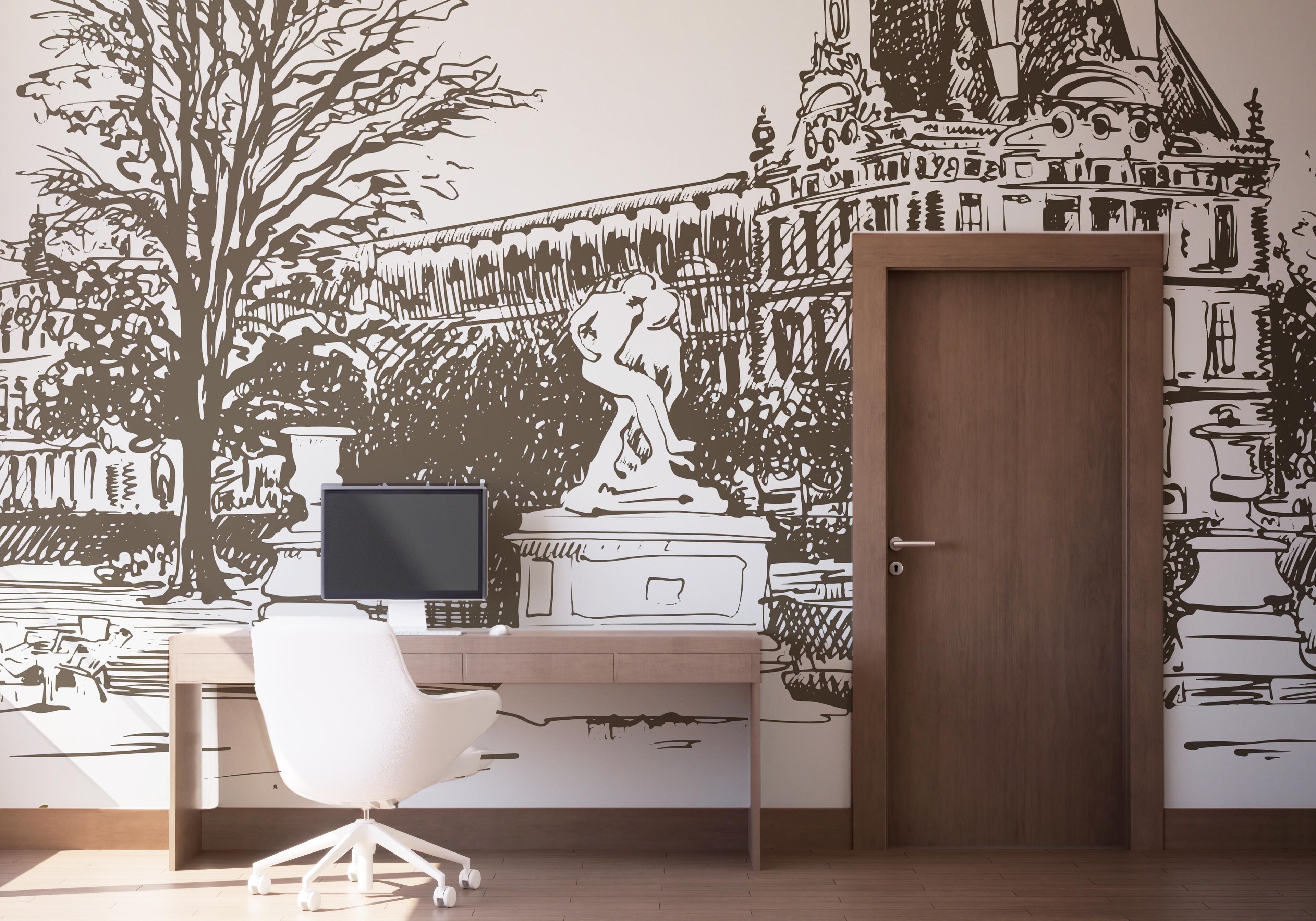 Brown Sketch Paris mockup 1