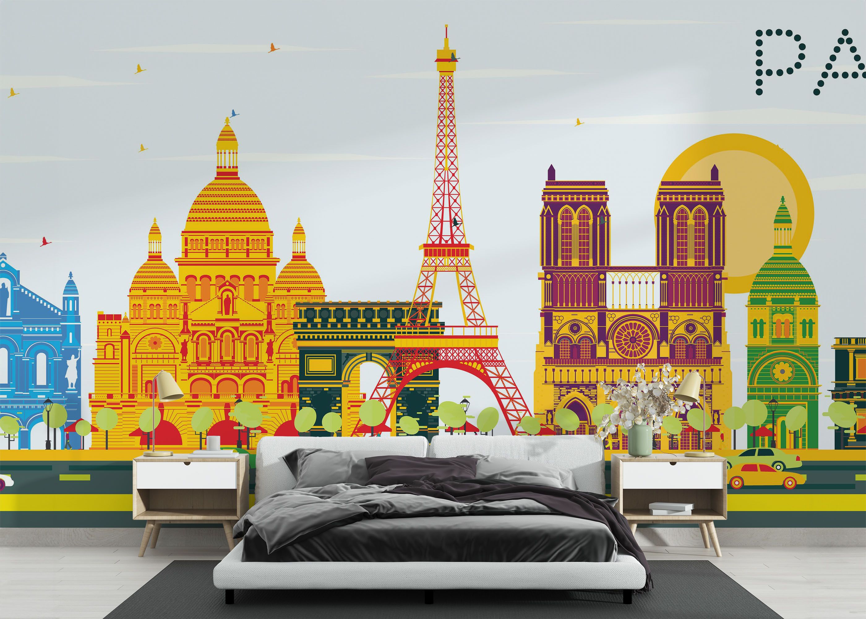 Colorful Paris mockup 3