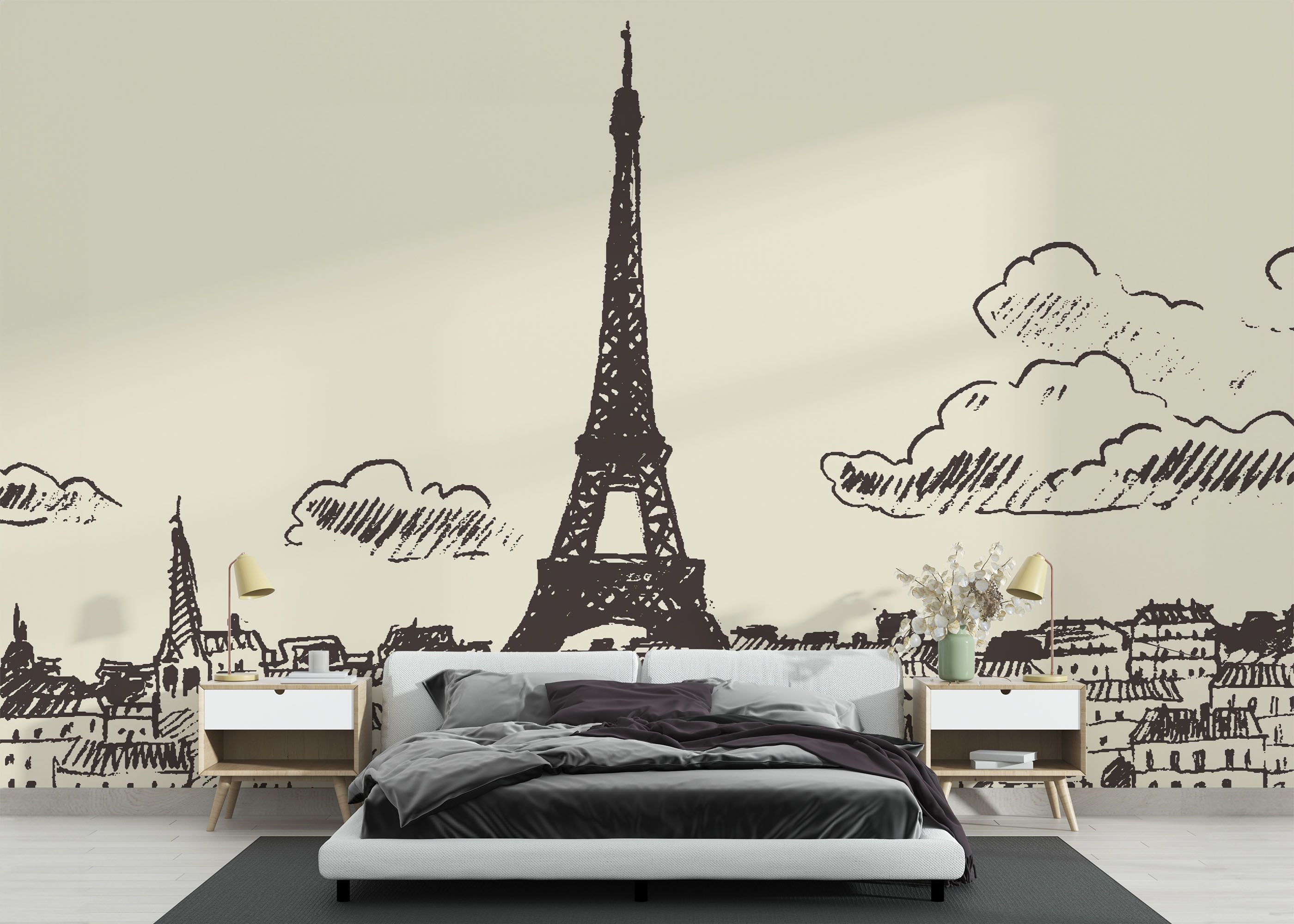 Eiffel Tower Sketch mockup 3
