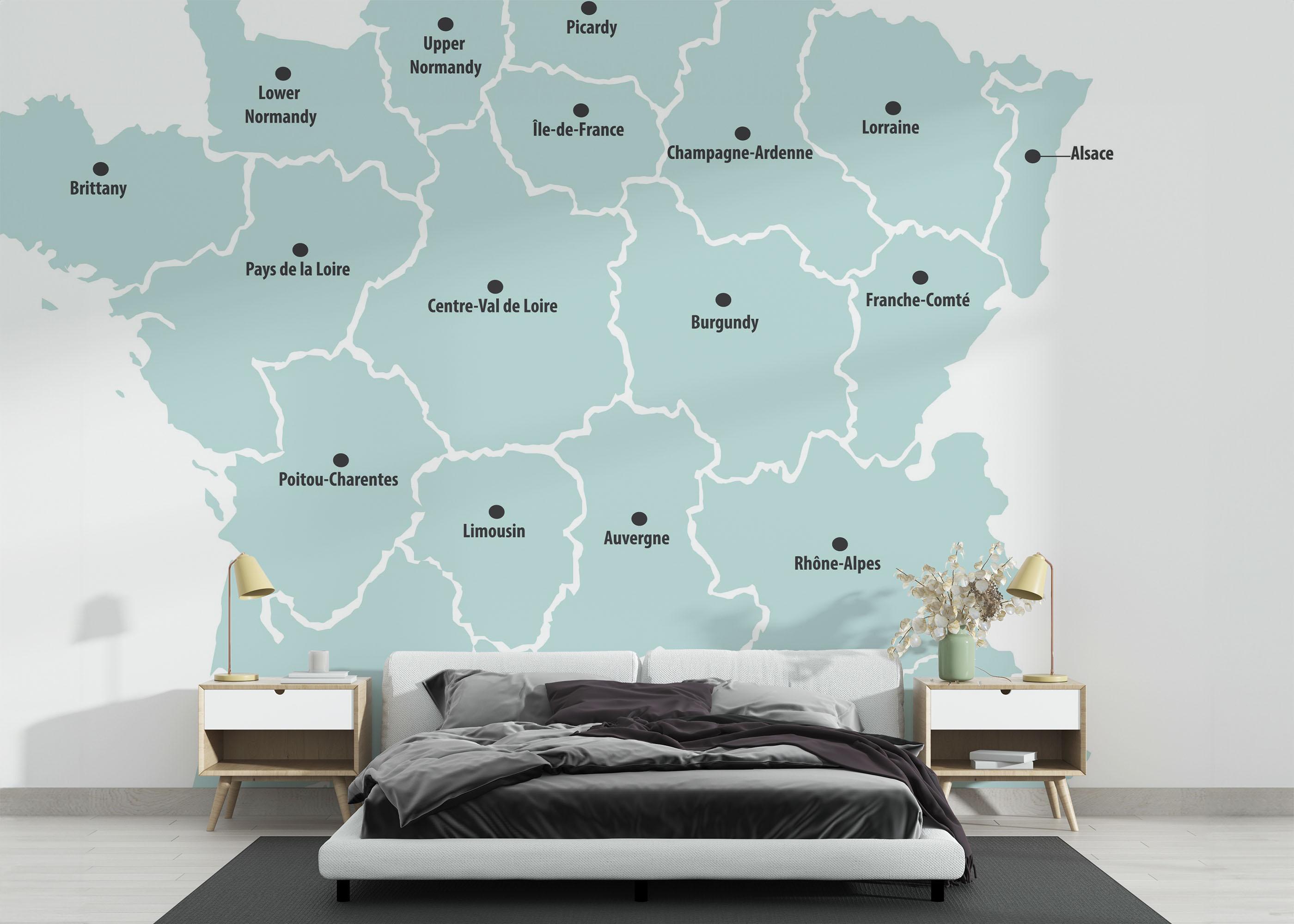 Fototapete France Regions mockup 3