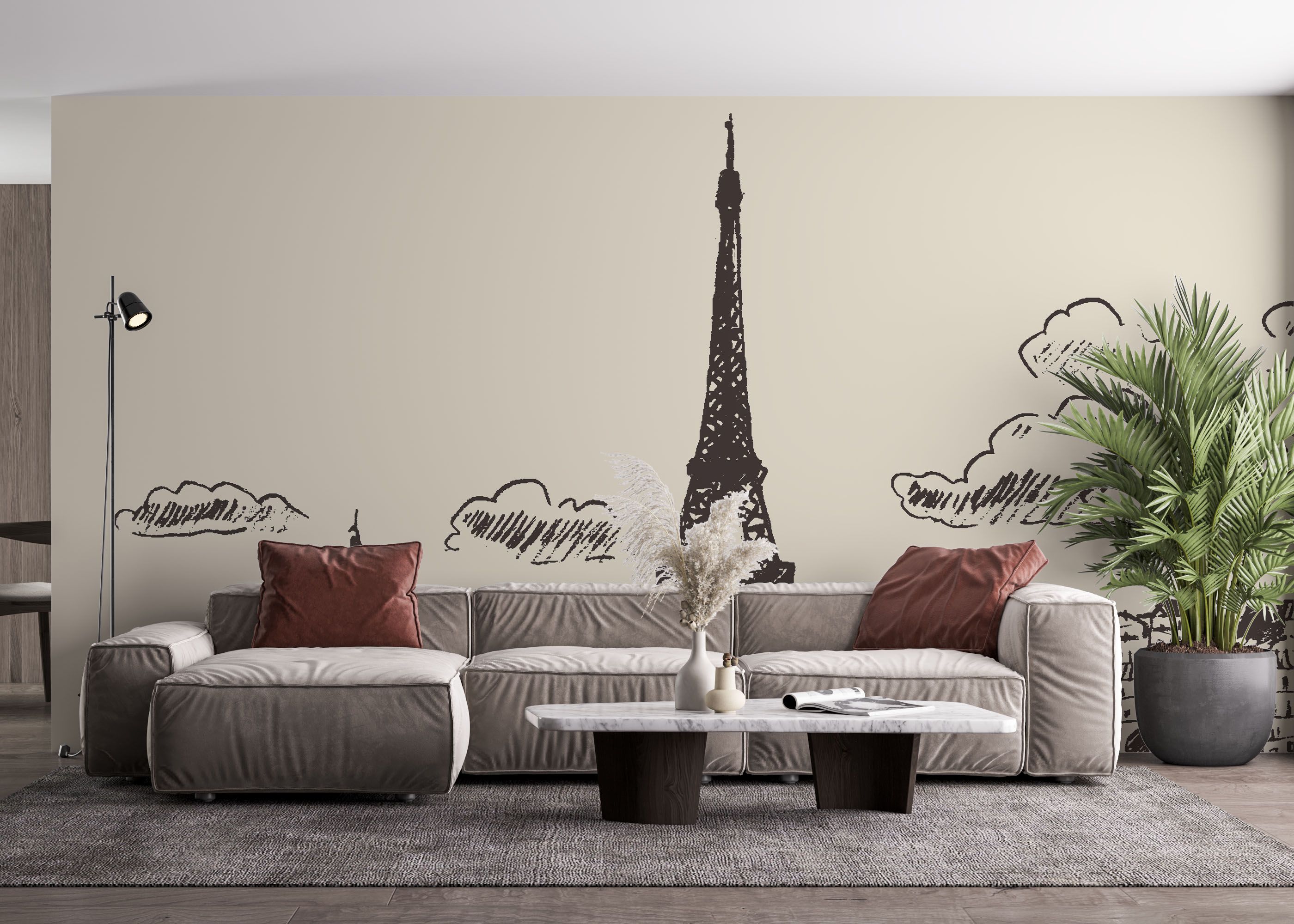 Eiffel Tower Sketch mockup 4