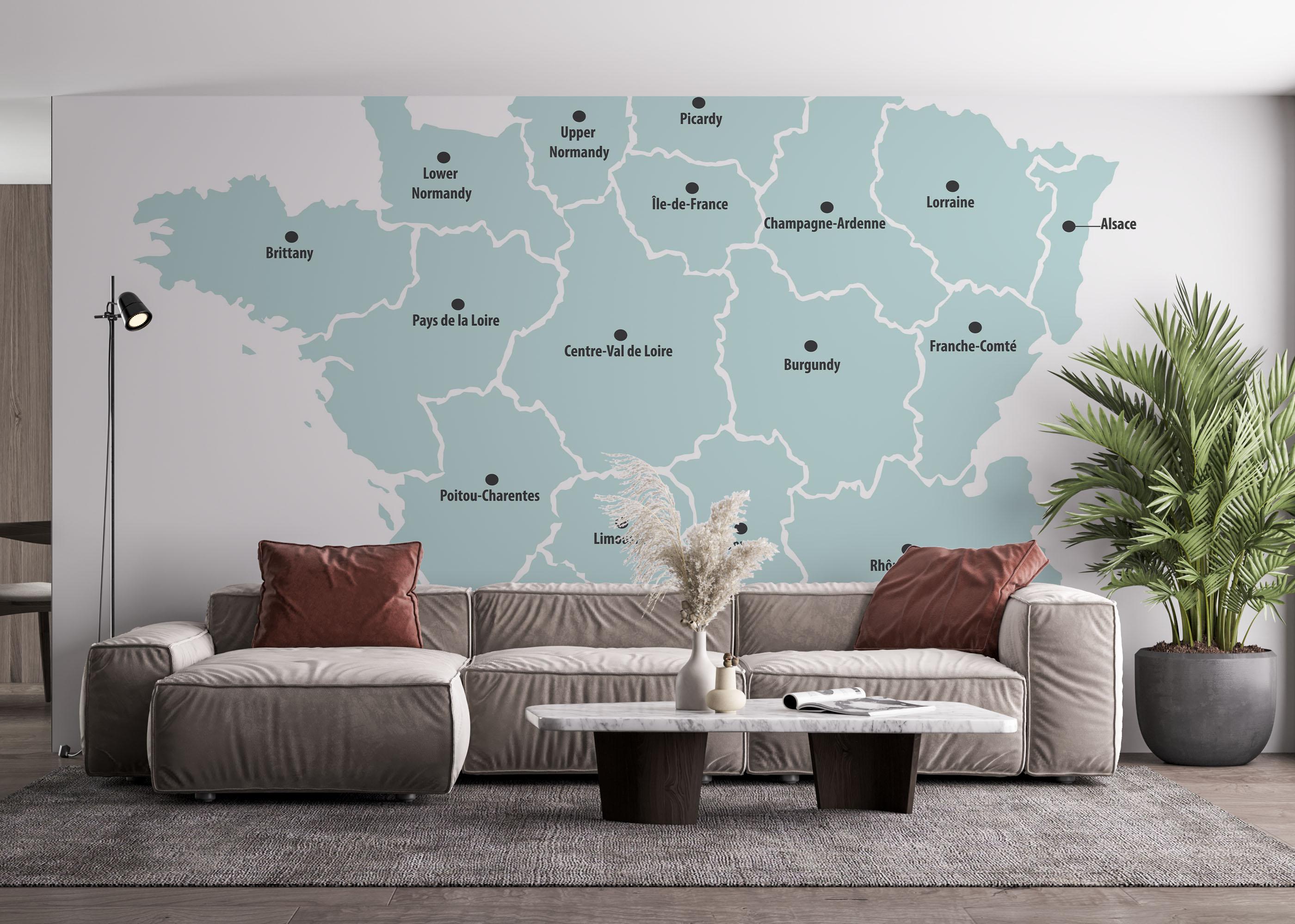 Fototapete France Regions mockup 4