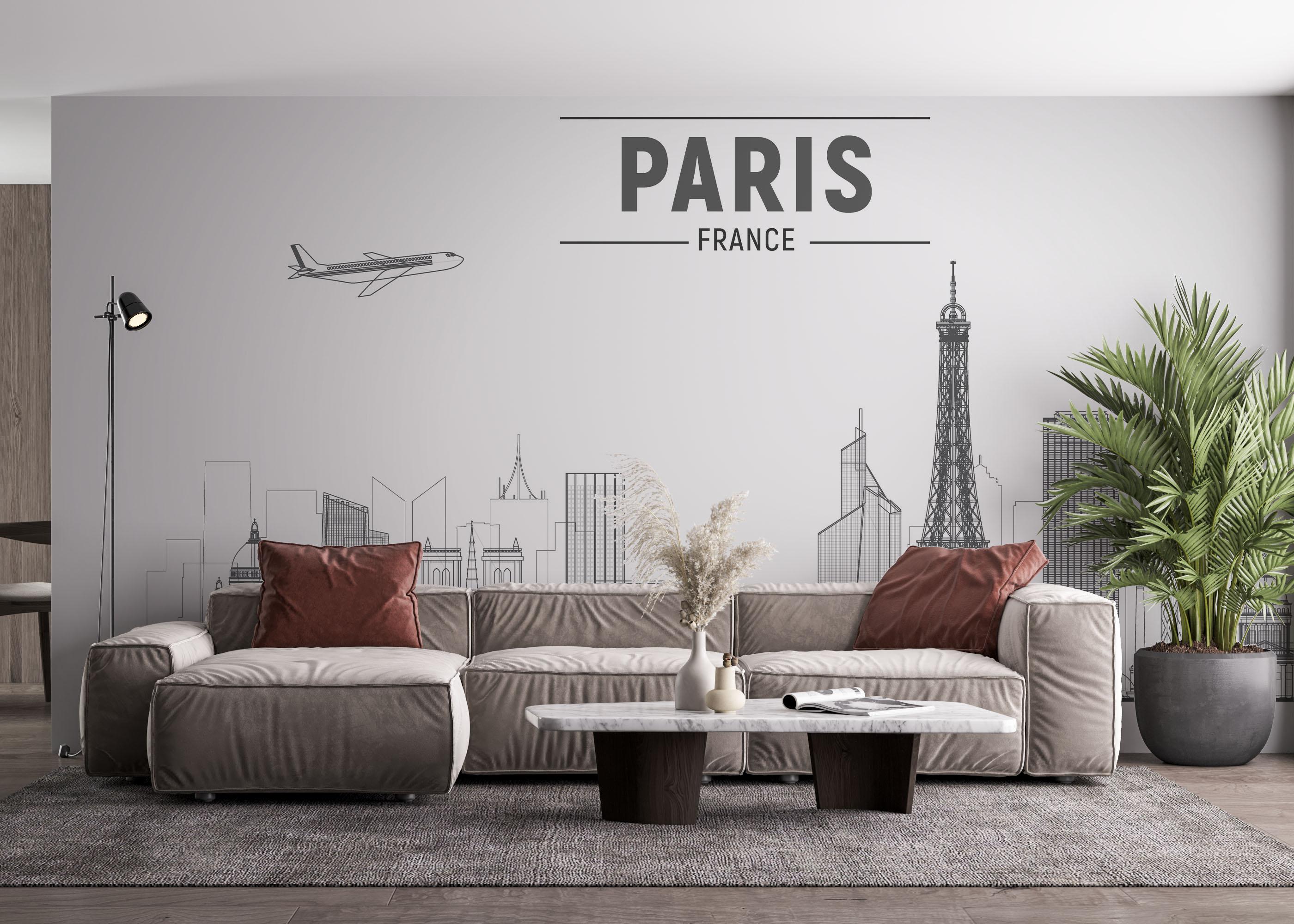 Fototapete Paris France mockup 4