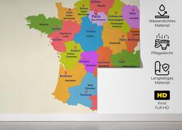 France Colorful Map mockup 5