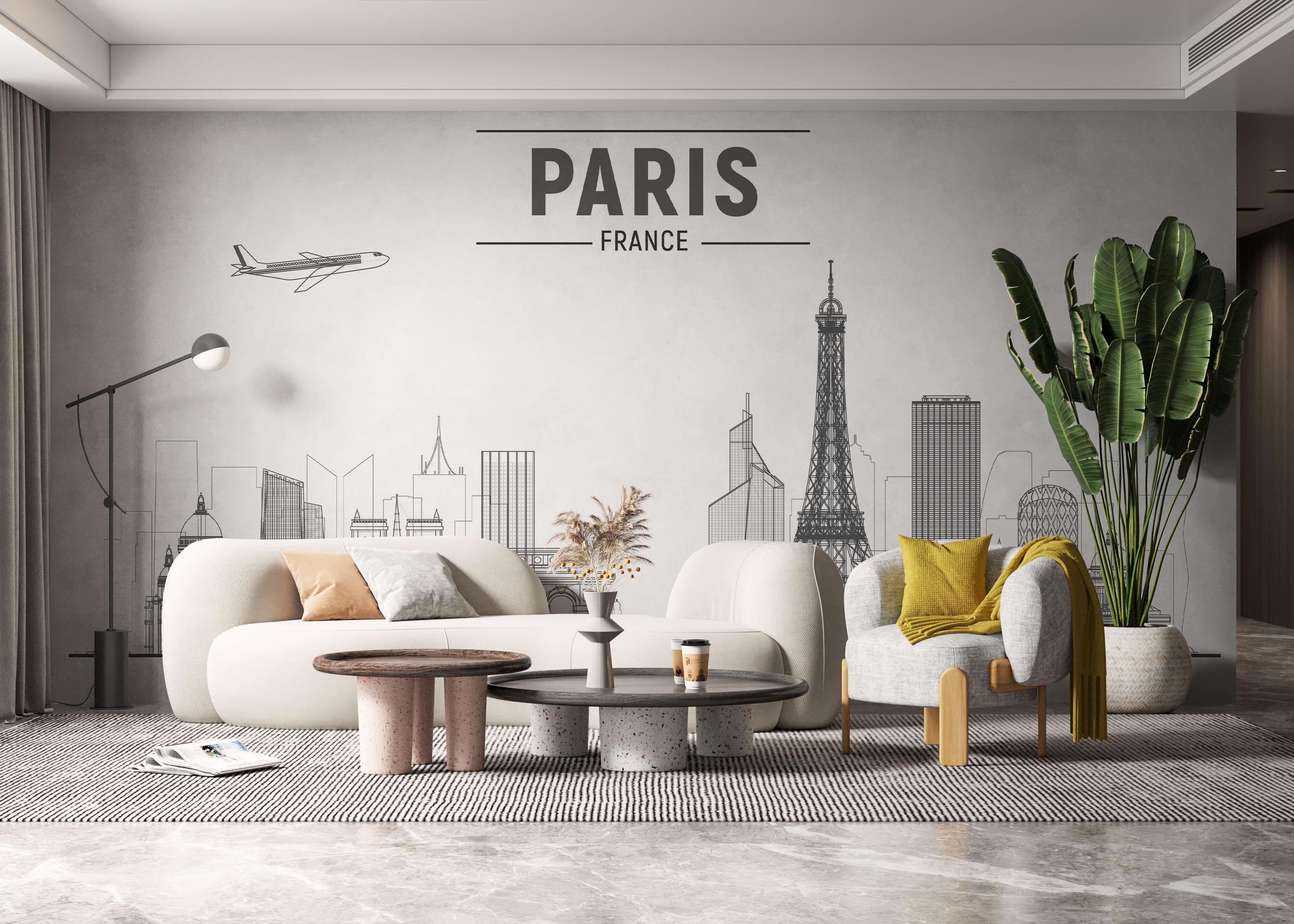 Fototapete Paris France mockup 6