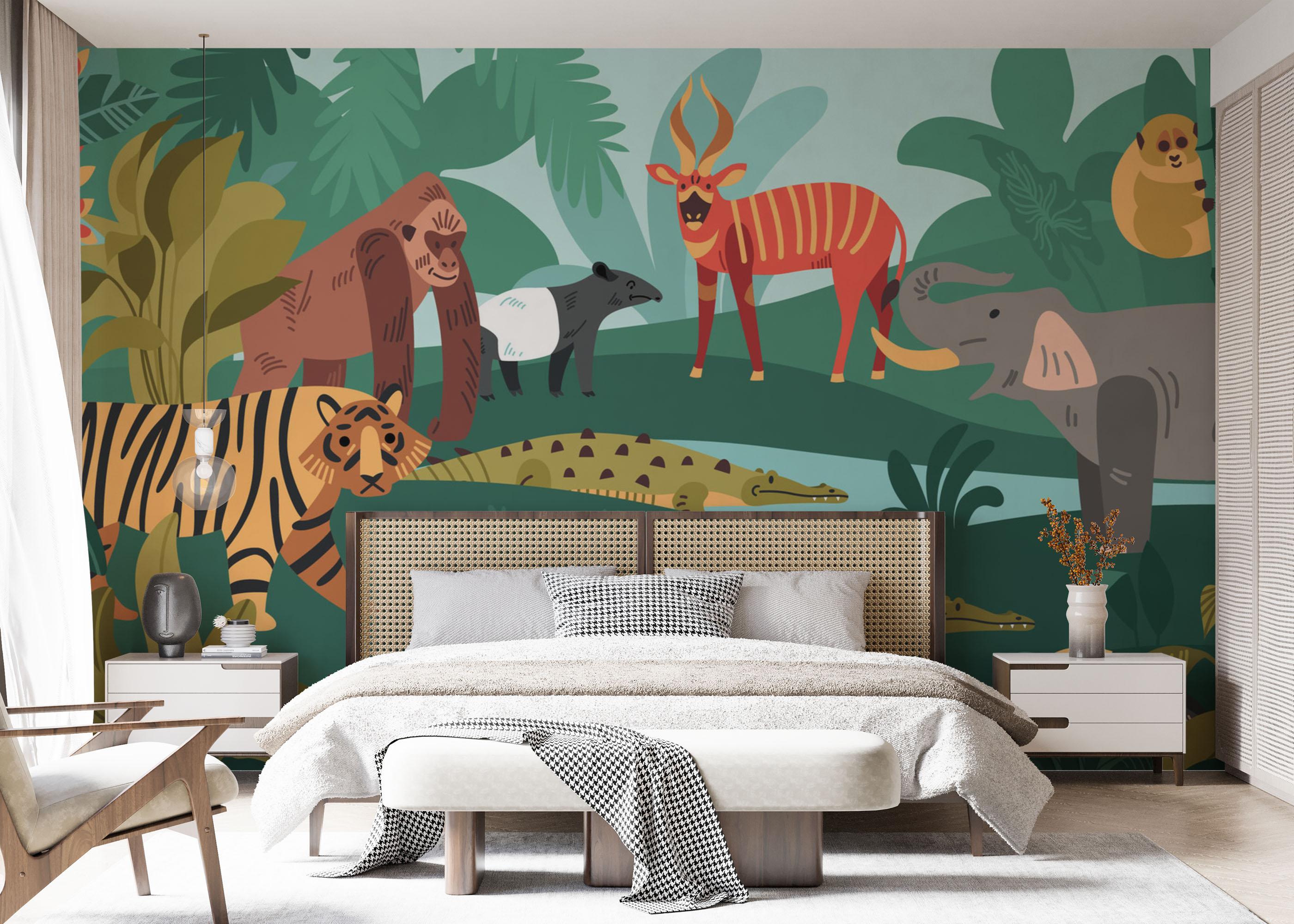 Fototapete Animal Composition mockup 7