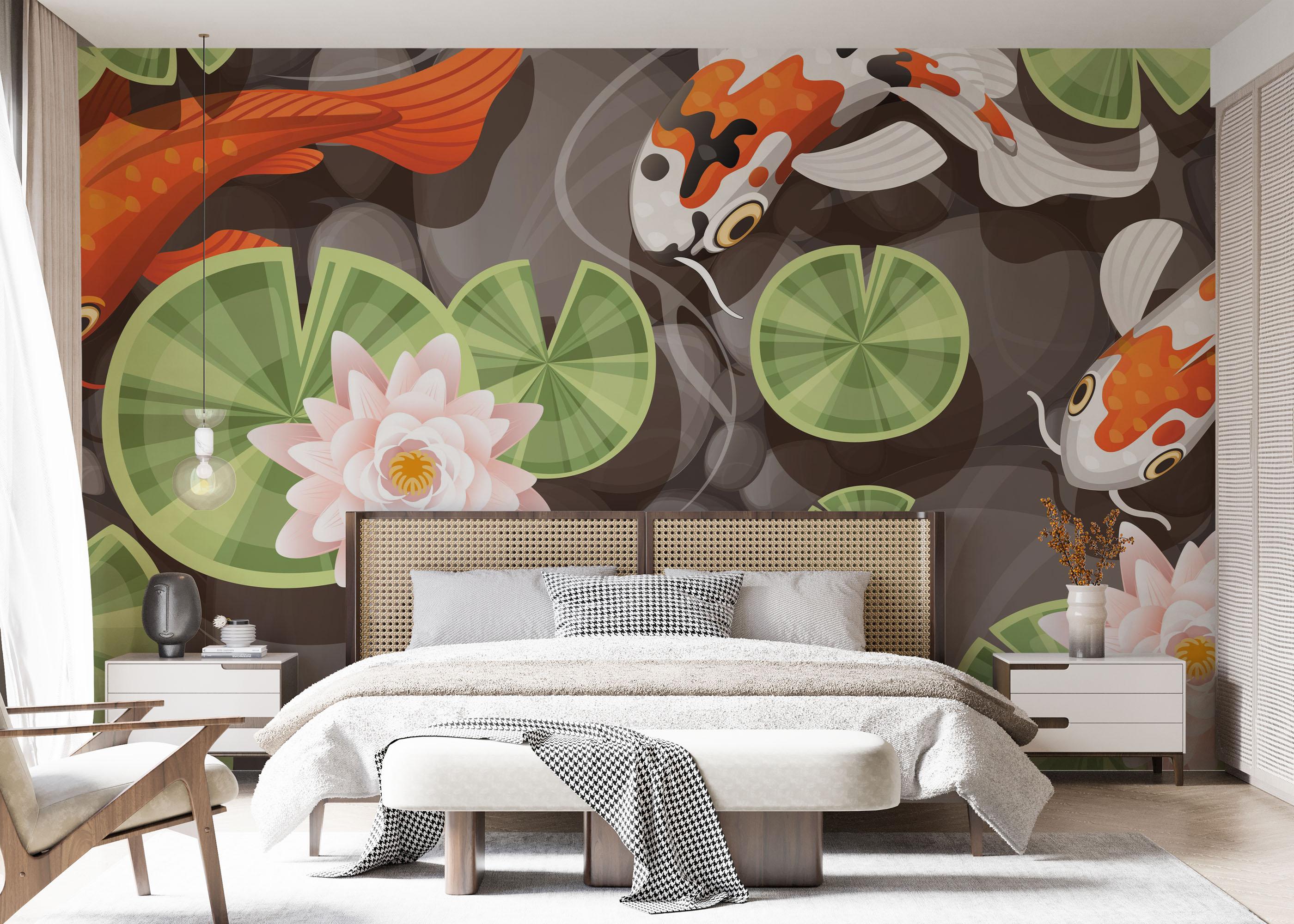 Fototapete Big Eye Koi mockup 7