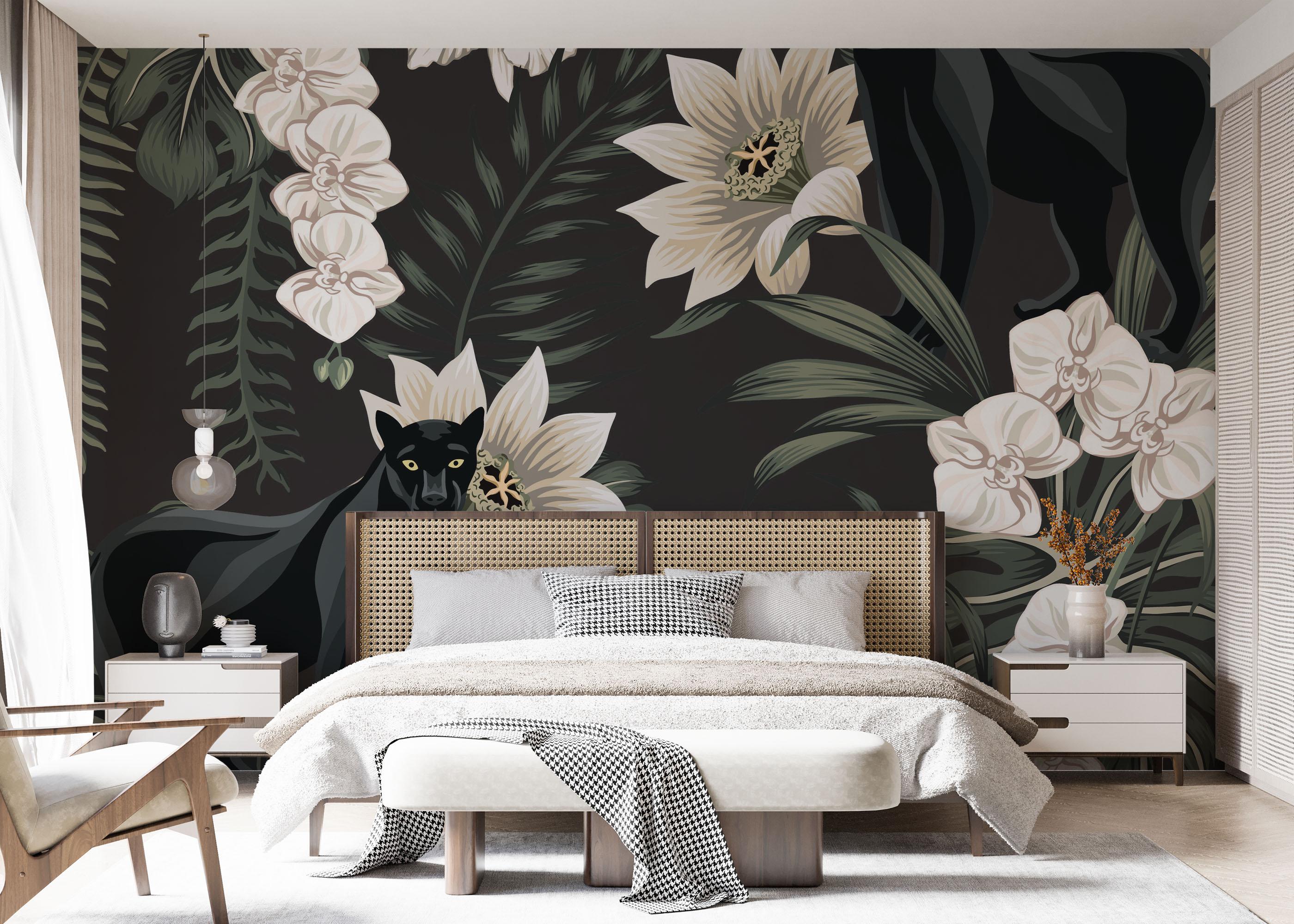 Fototapete Black Panther Art mockup 7