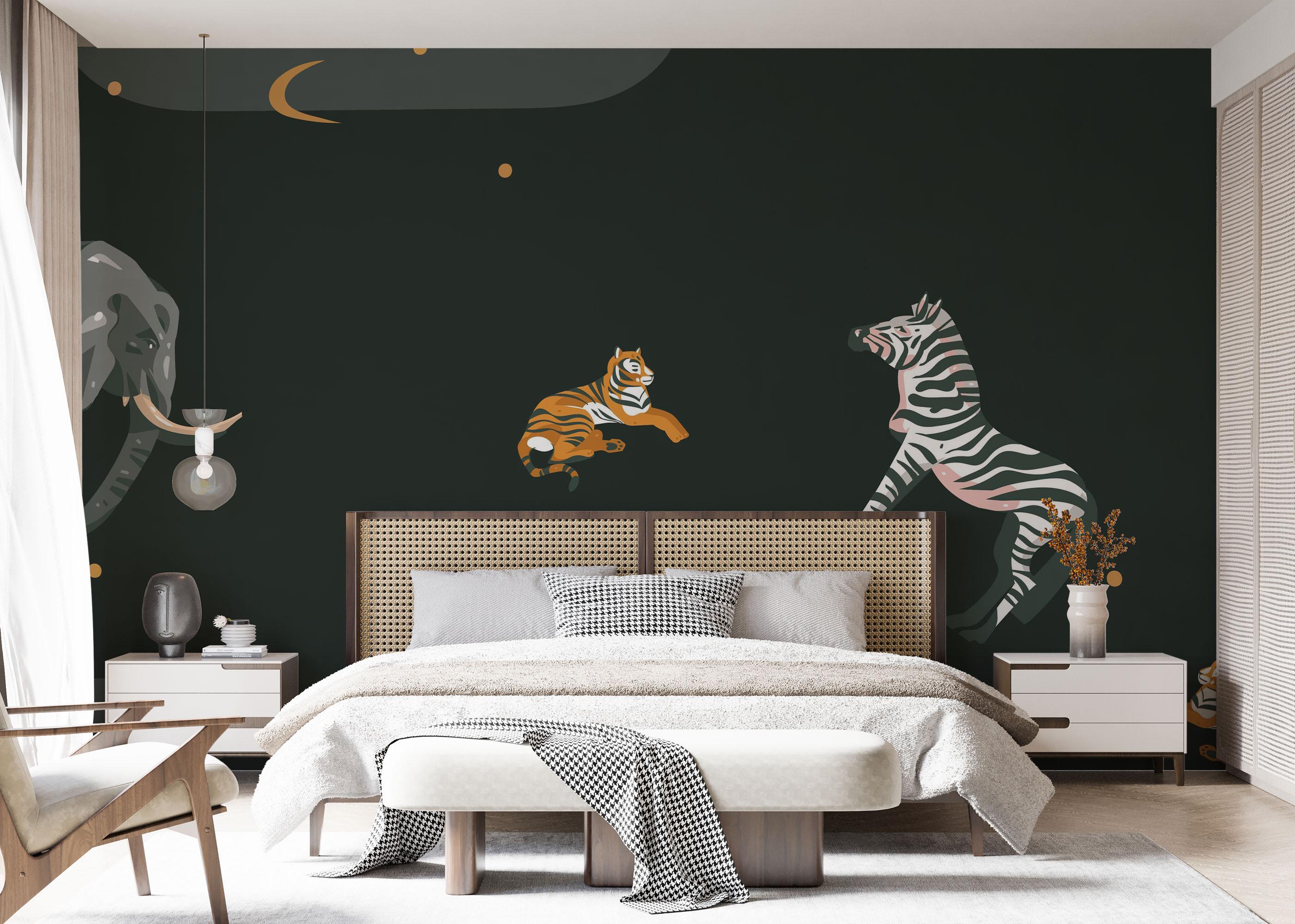 Fototapete Cartoon Animals mockup 7