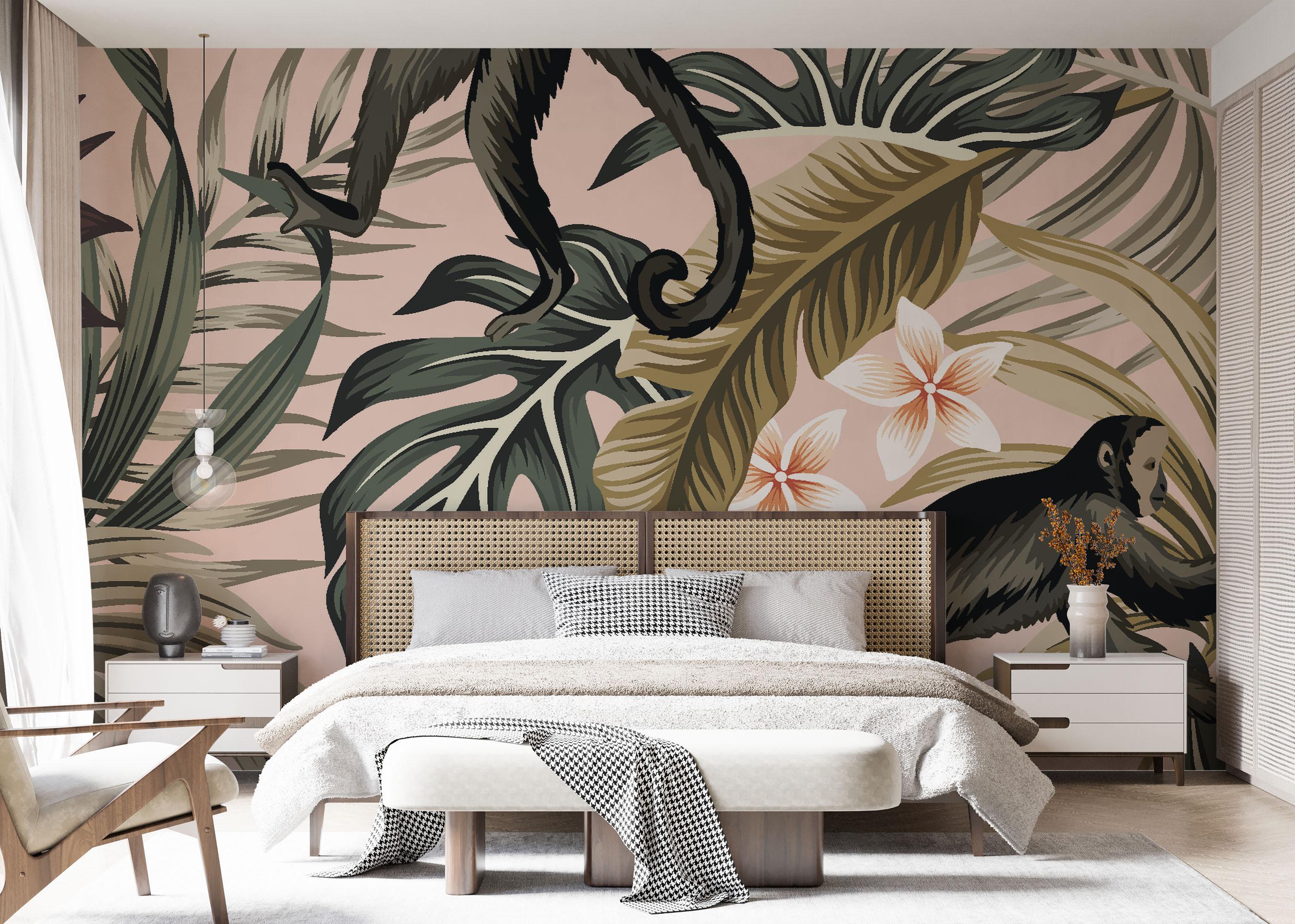 Fototapete Grey Monkey Art mockup 7