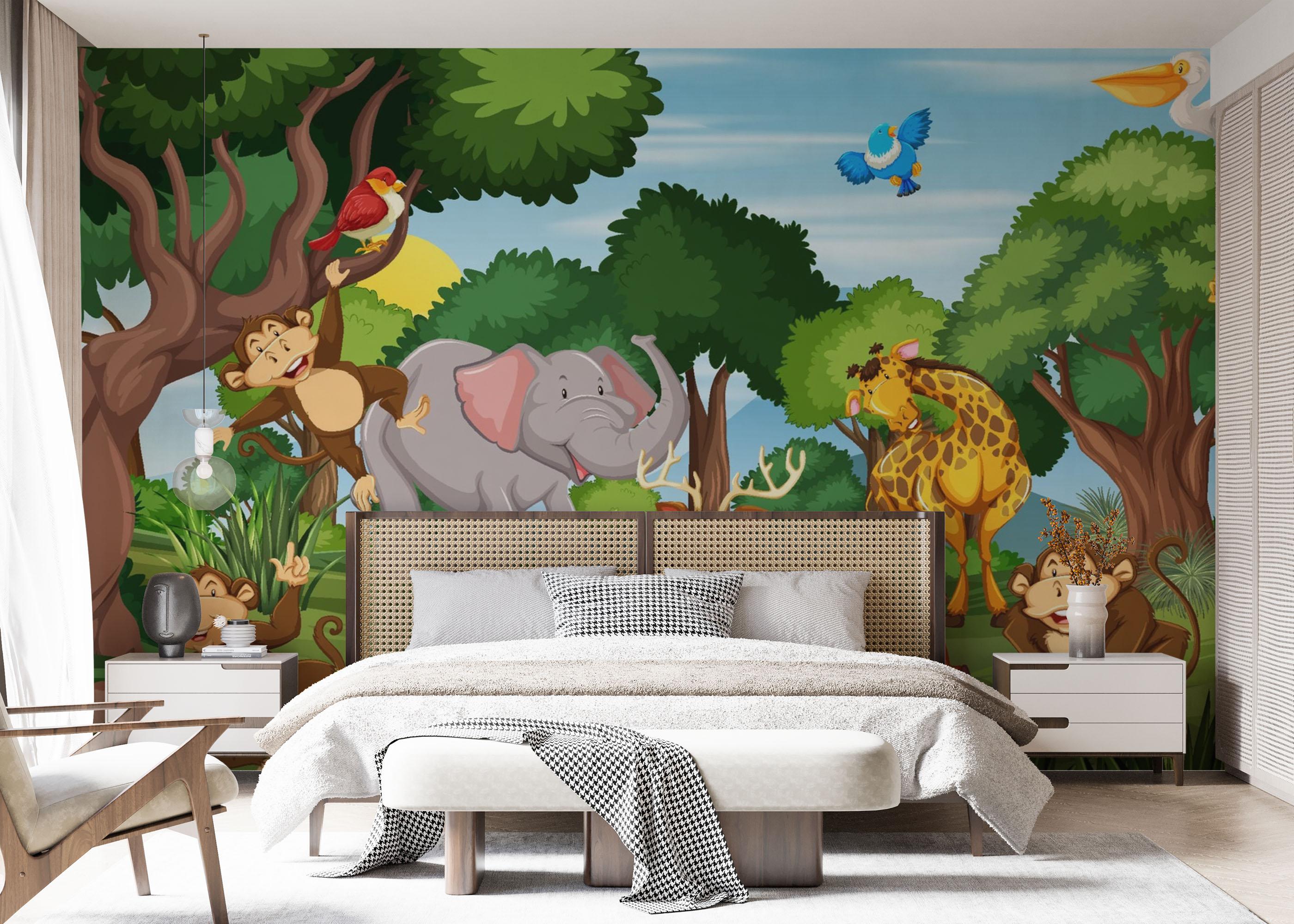 Fototapete Wild Animal Running mockup 7