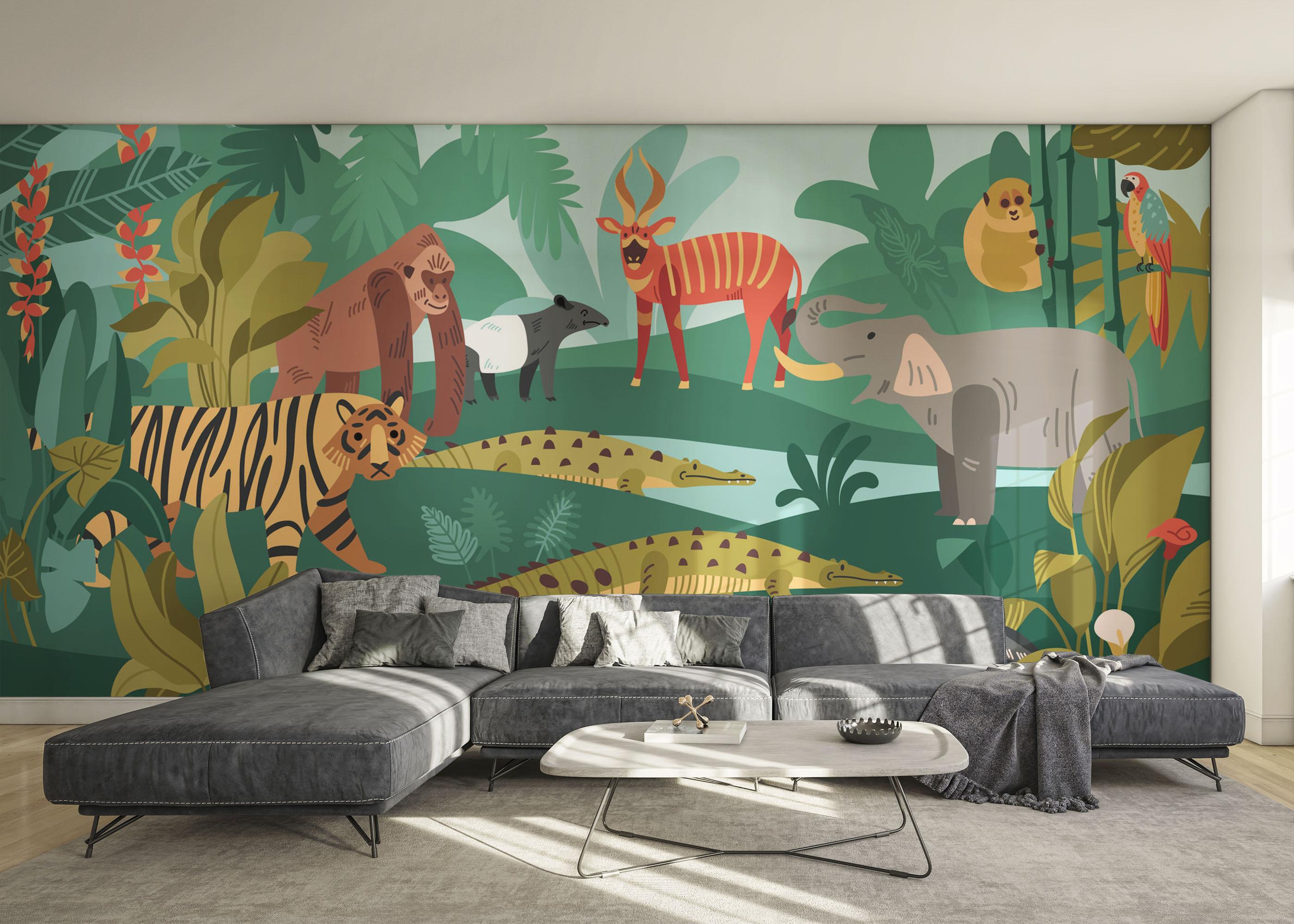 Fototapete Animal Composition mockup 0