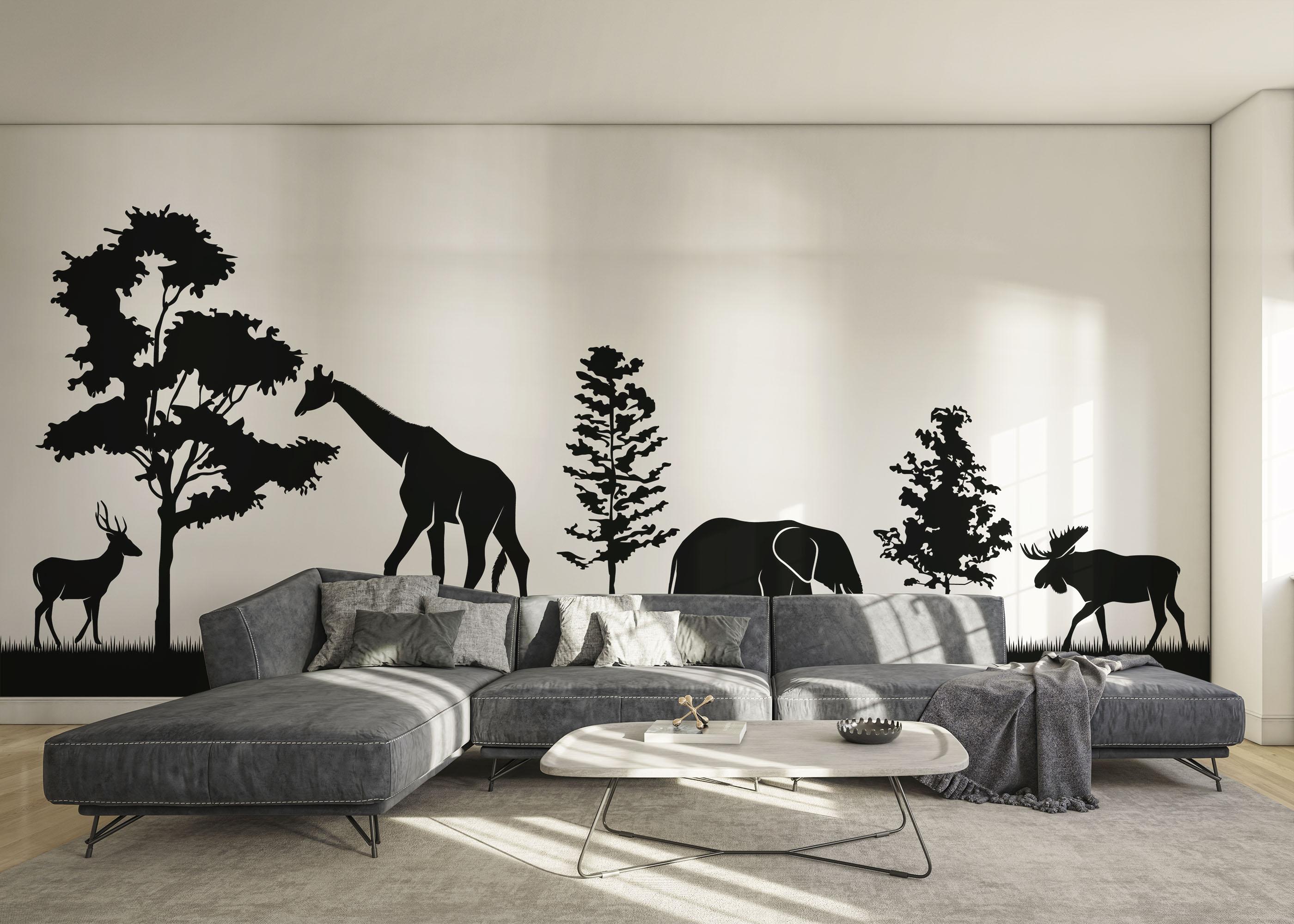 Fototapete Animal Shilouette mockup 0