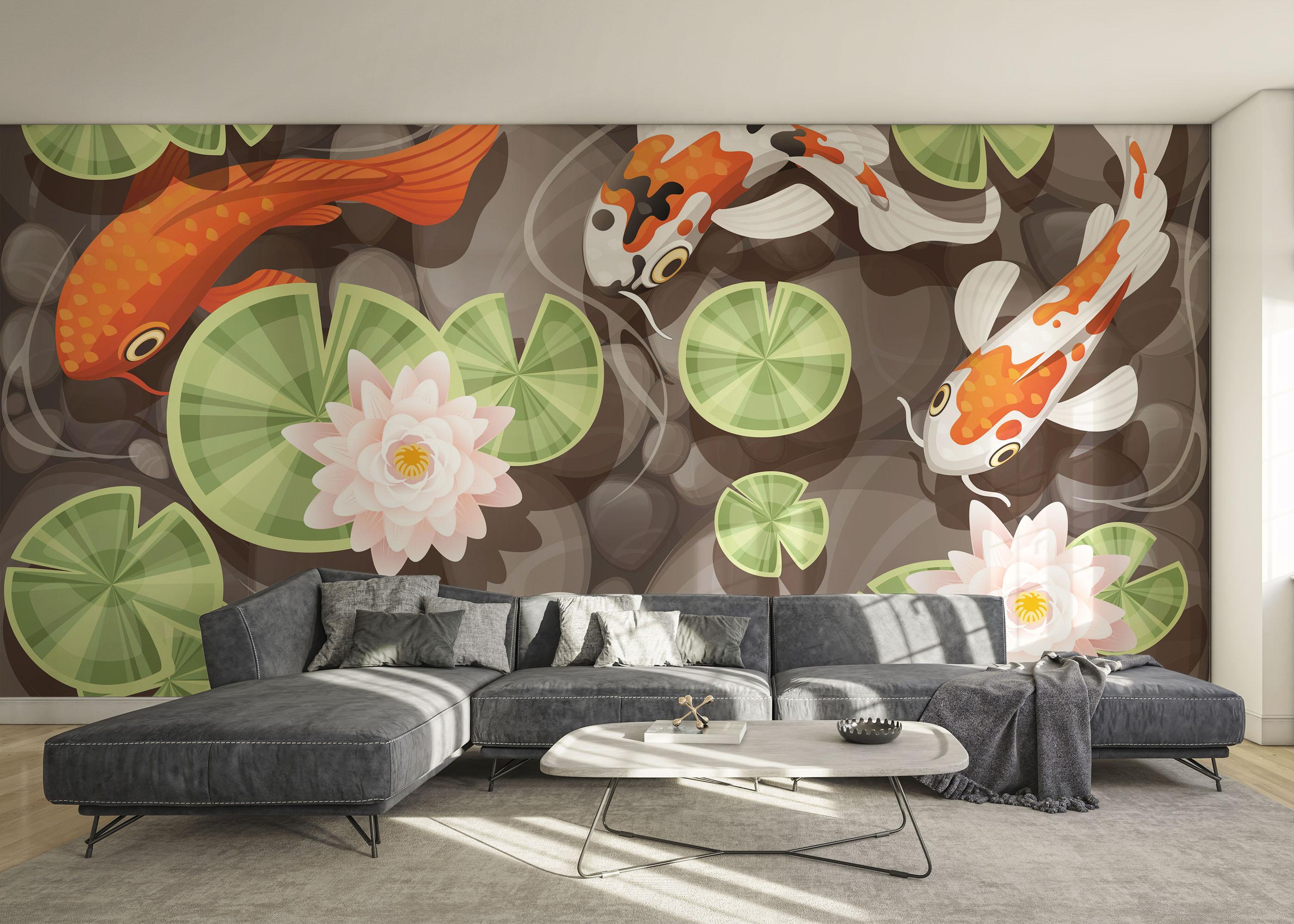 Fototapete Big Eye Koi mockup 0