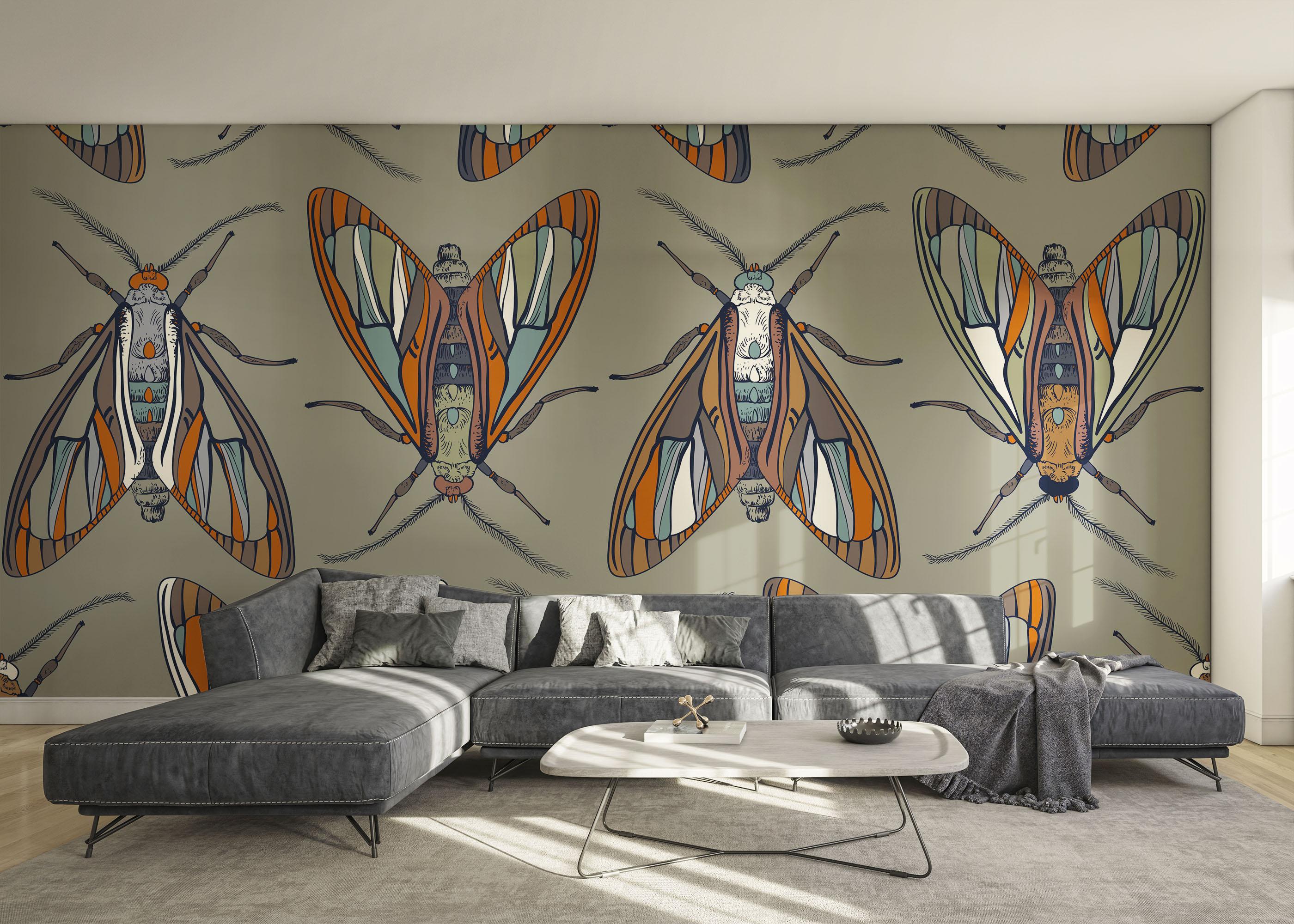 Fototapete Brown Insect mockup 0