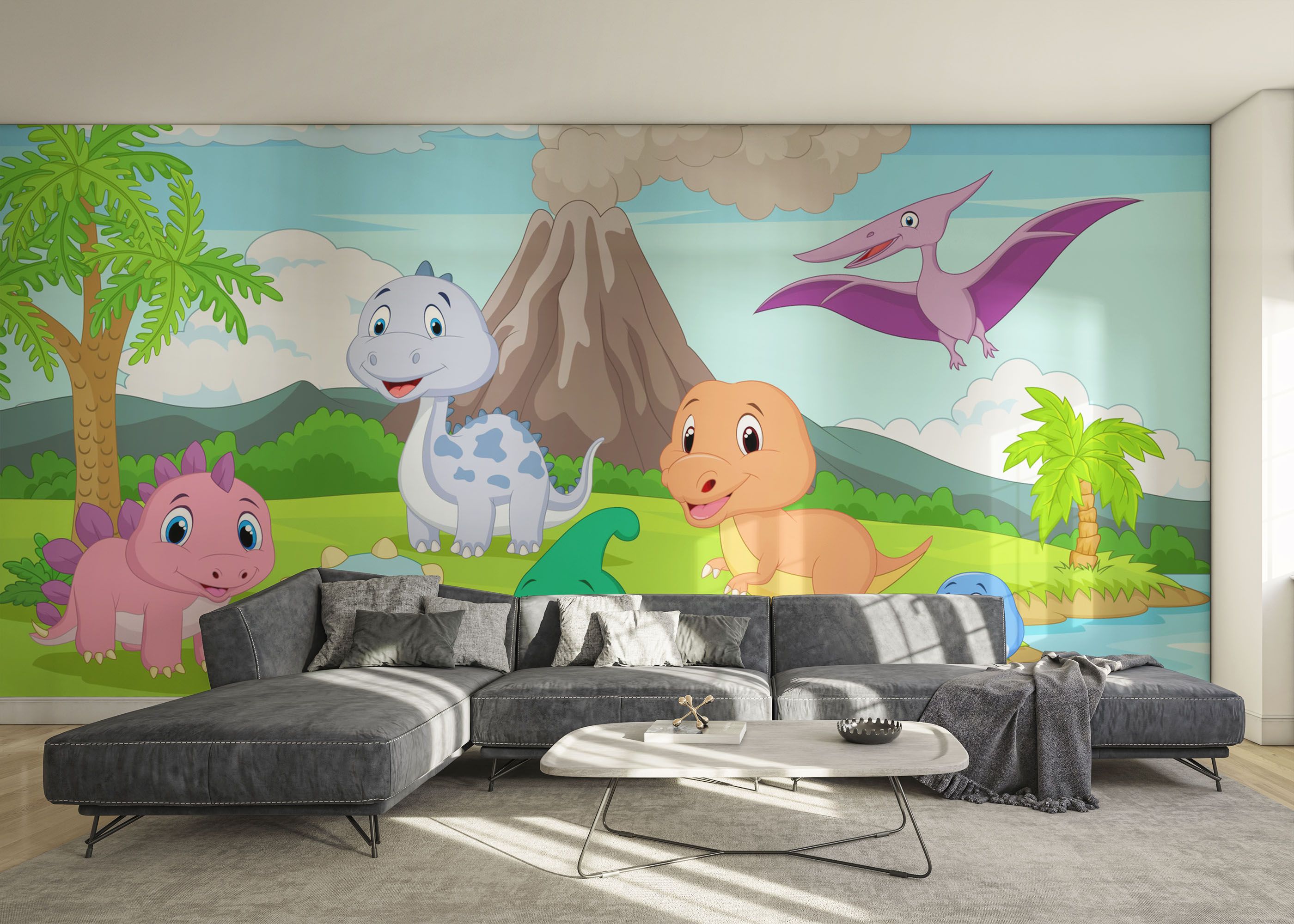 Cartoon Baby Dinosaurs mockup 0