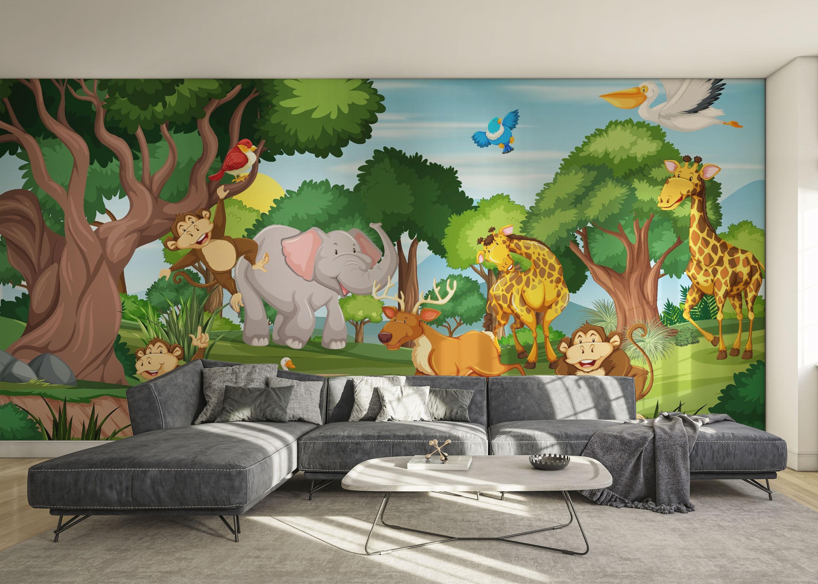 Fototapete Wild Animal Running mockup 0