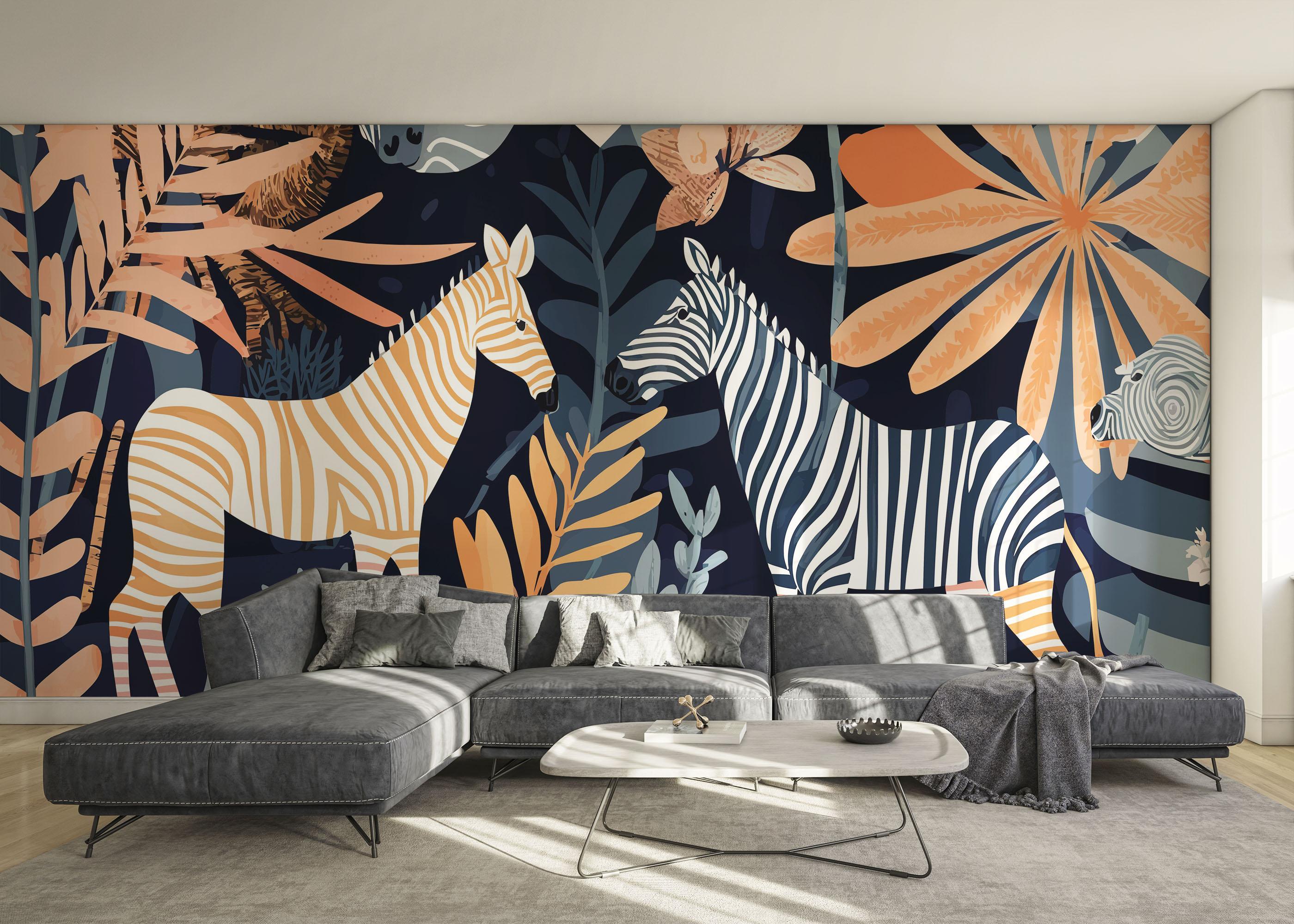 Fototapete Zebra Wall Art mockup 0