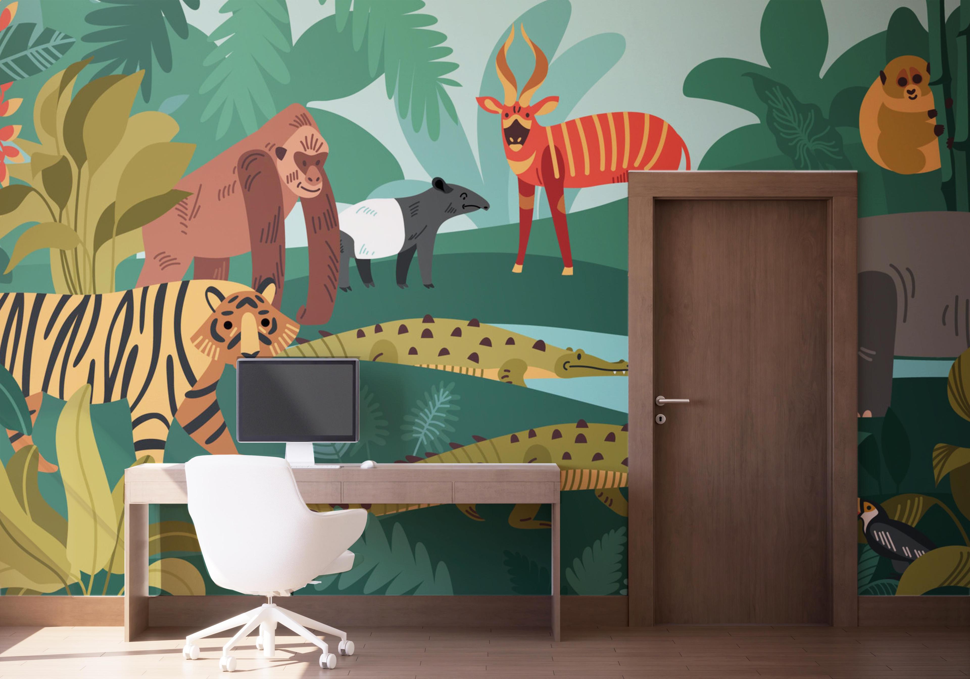 Fototapete Animal Composition mockup 1