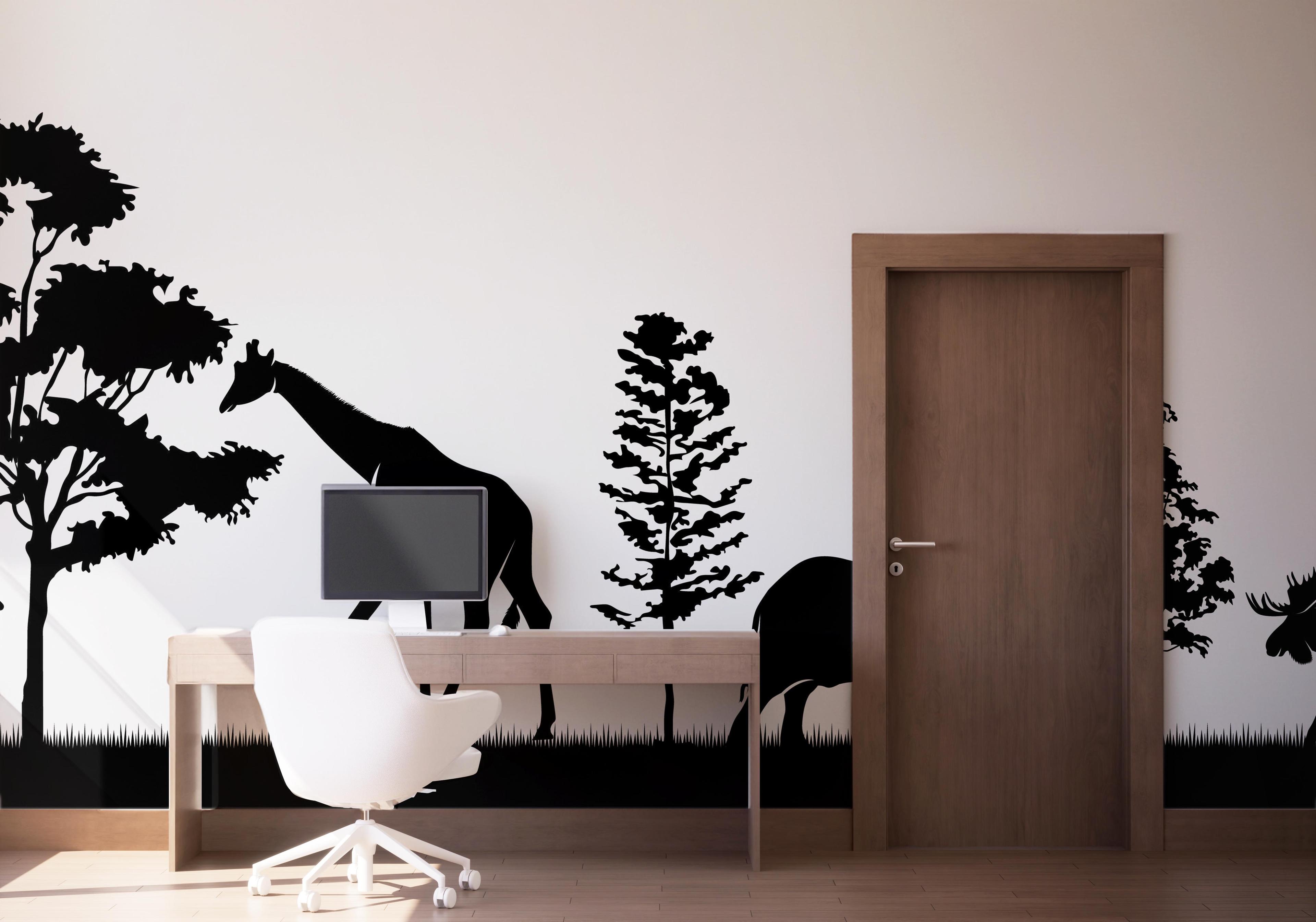 Fototapete Animal Shilouette mockup 1