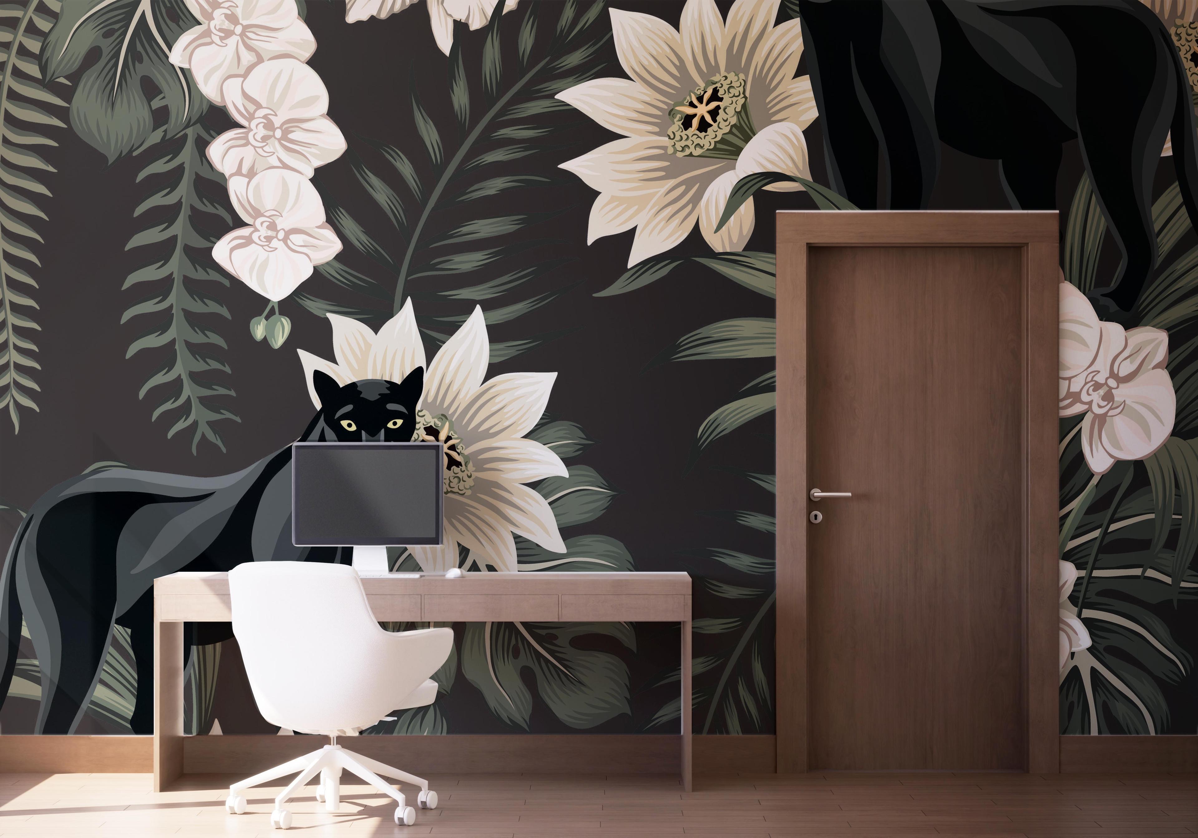 Fototapete Black Panther Art mockup 1