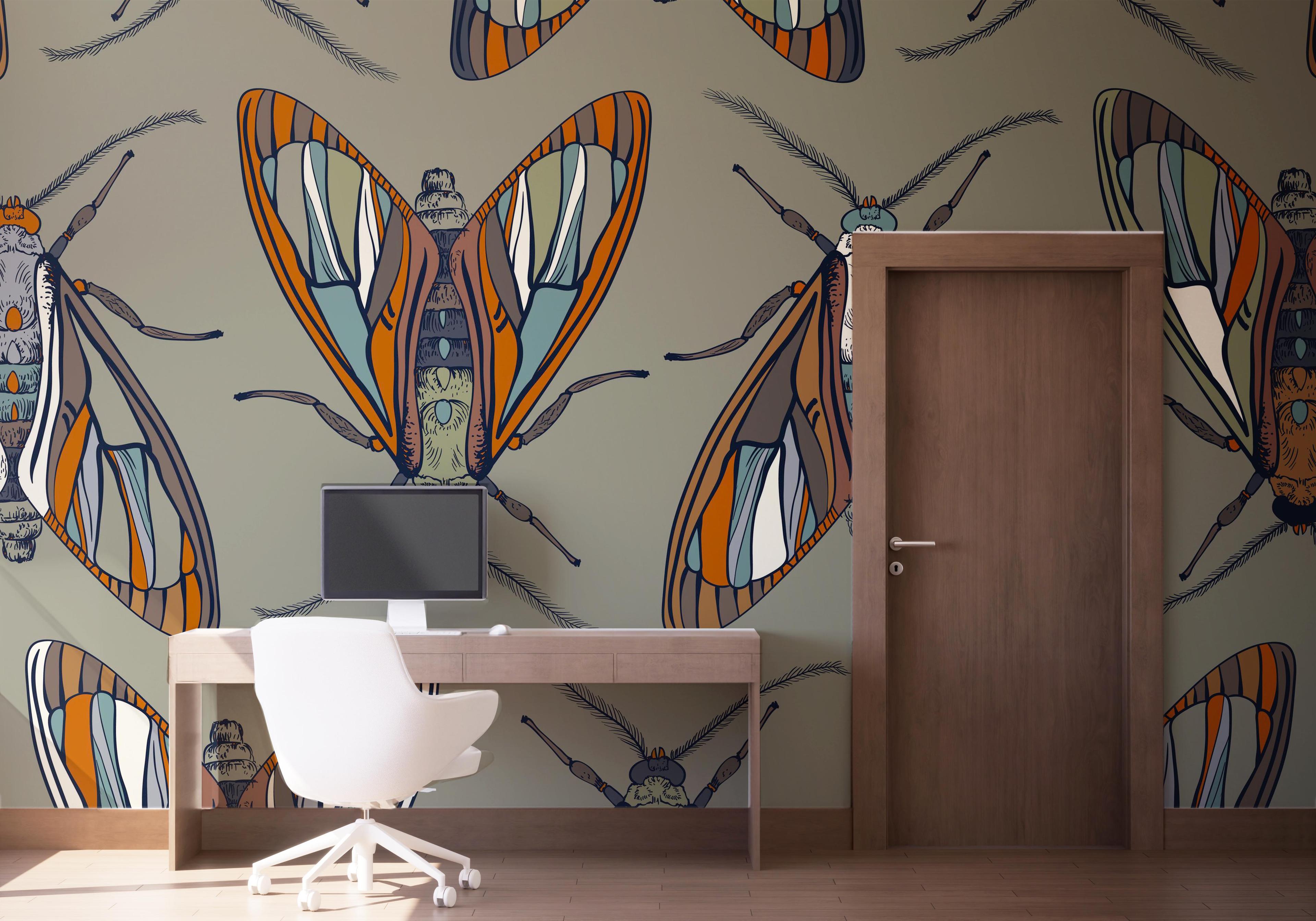 Fototapete Brown Insect mockup 1