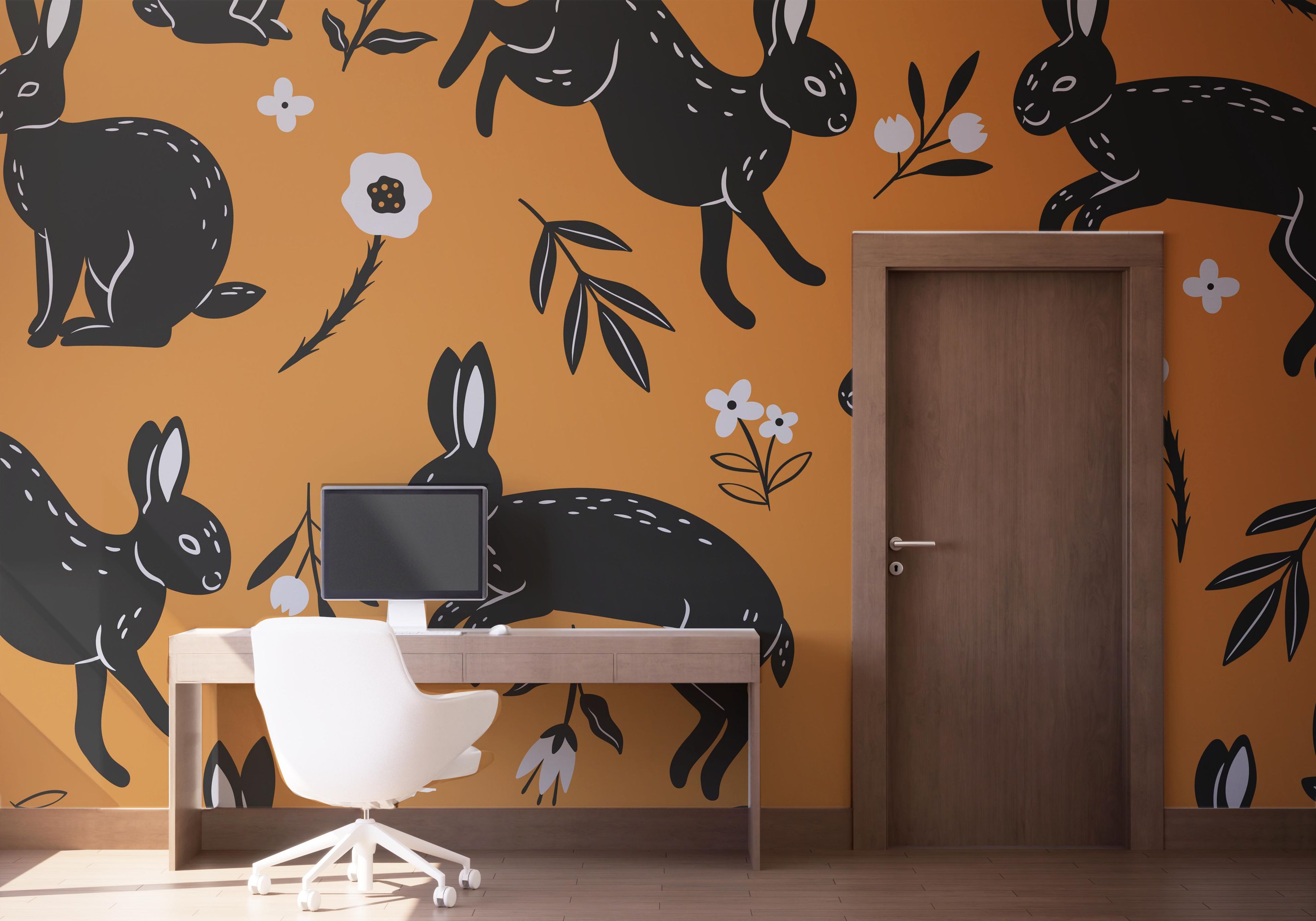 Bunny Pattern Art mockup 1