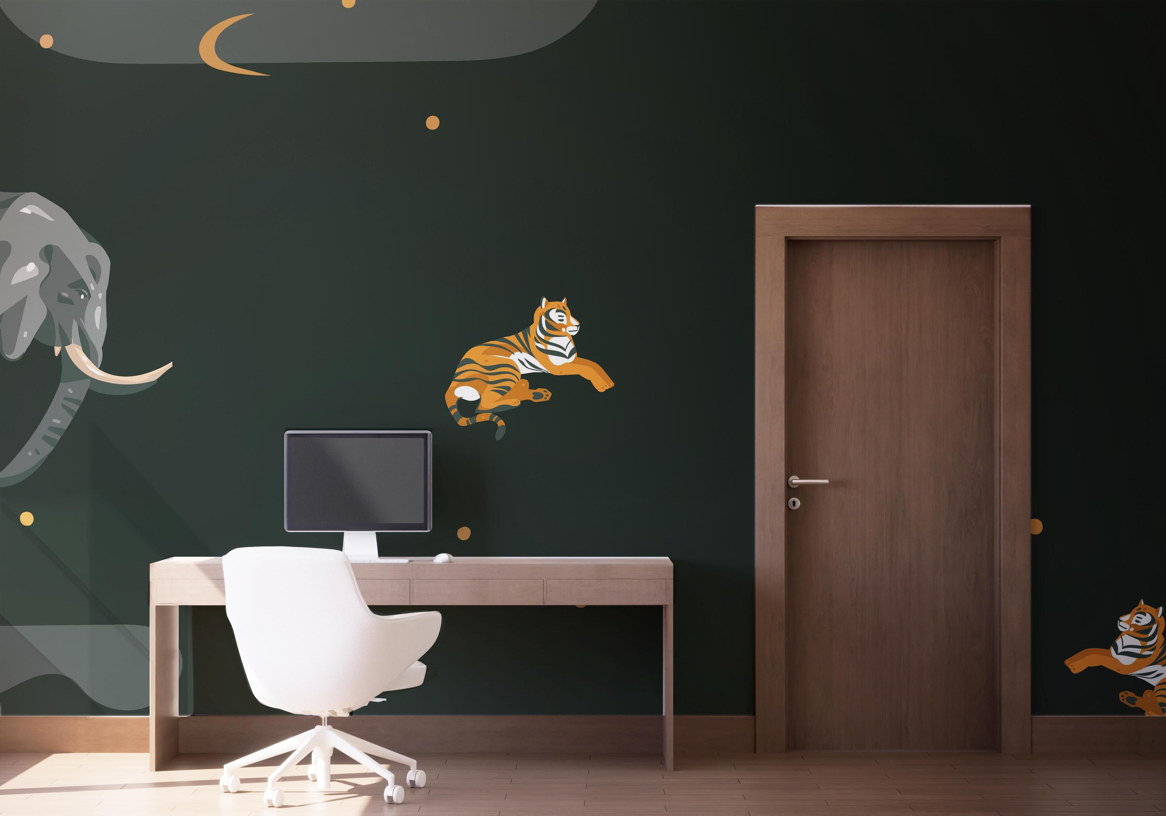 Fototapete Cartoon Animals mockup 1