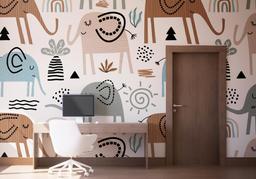 Cute Elephant Pattern mockup 1