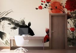 Red Black Koi mockup 1