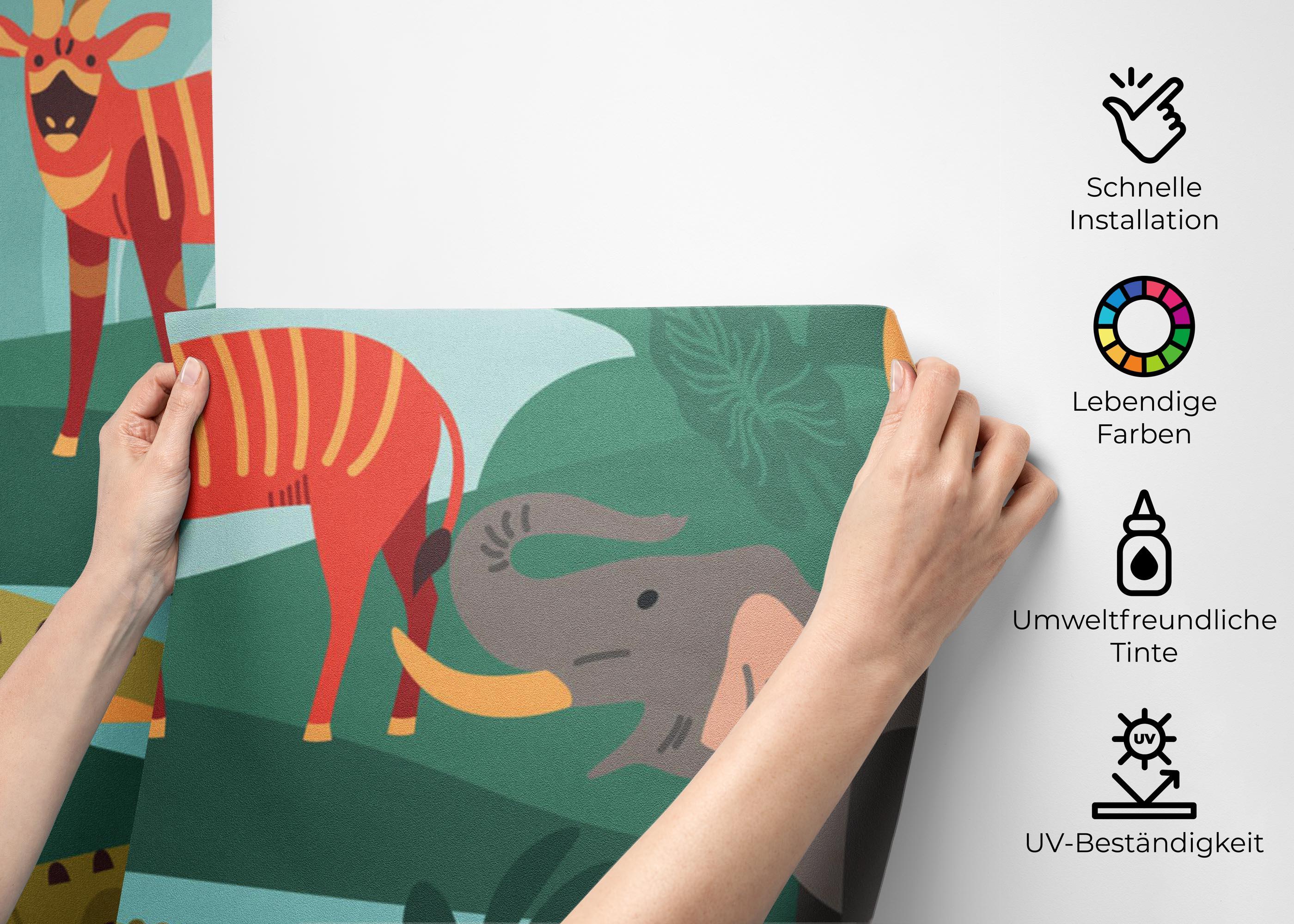 Fototapete Animal Composition mockup 2