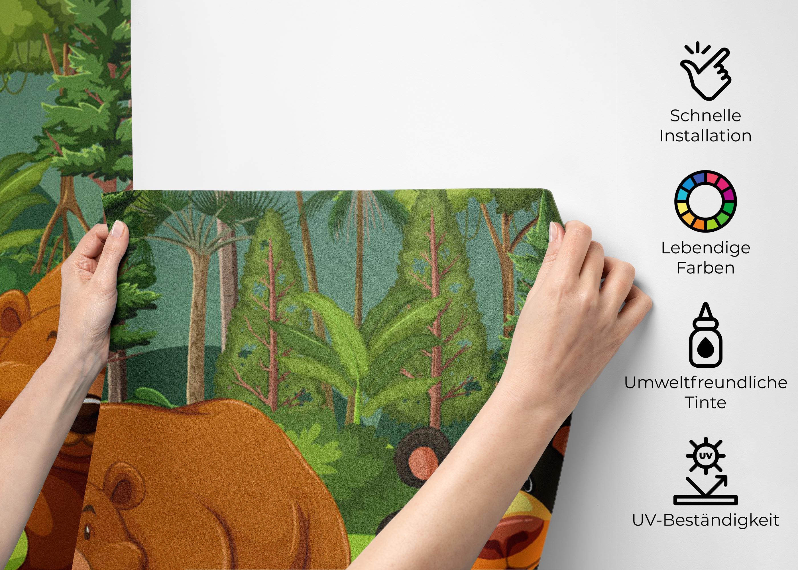 Fototapete Bear Family mockup 2