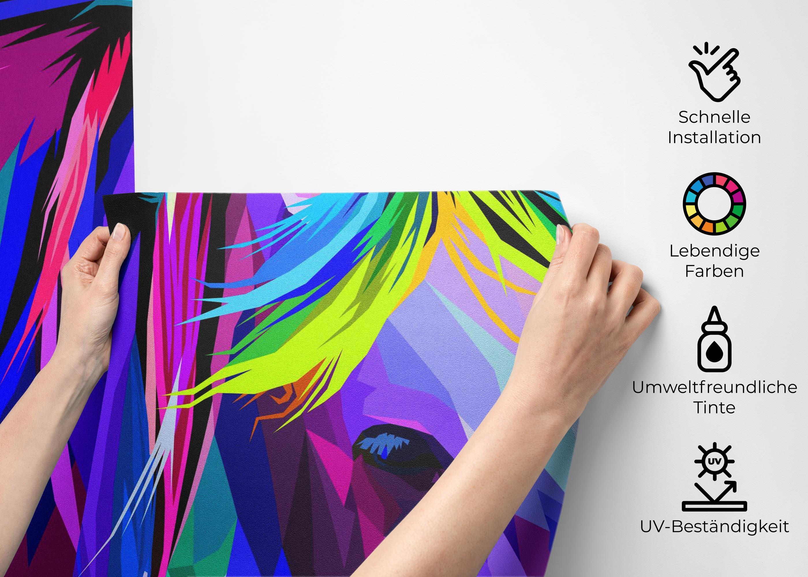 Fototapete Beautiful Color Horse mockup 2