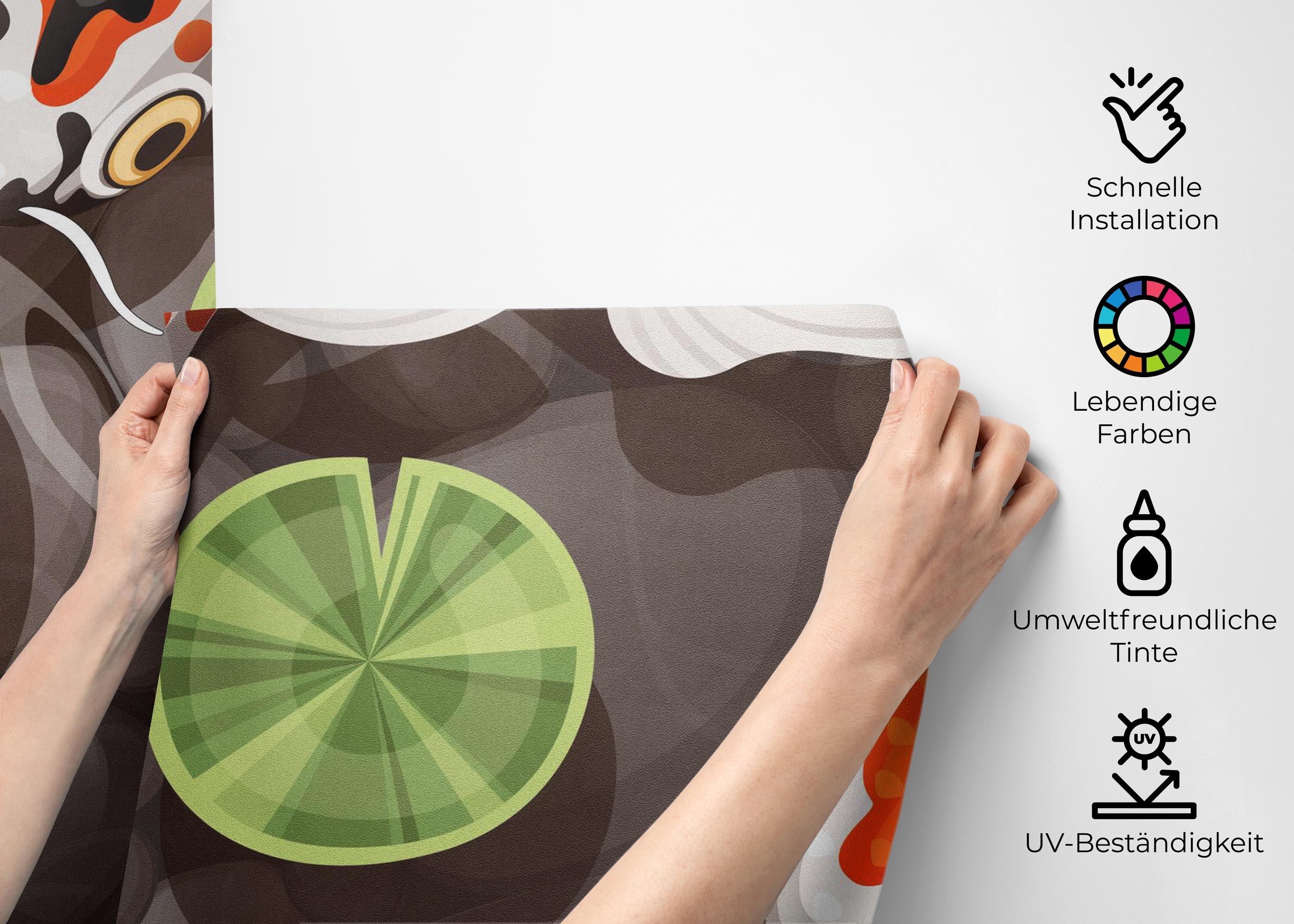 Fototapete Big Eye Koi mockup 2