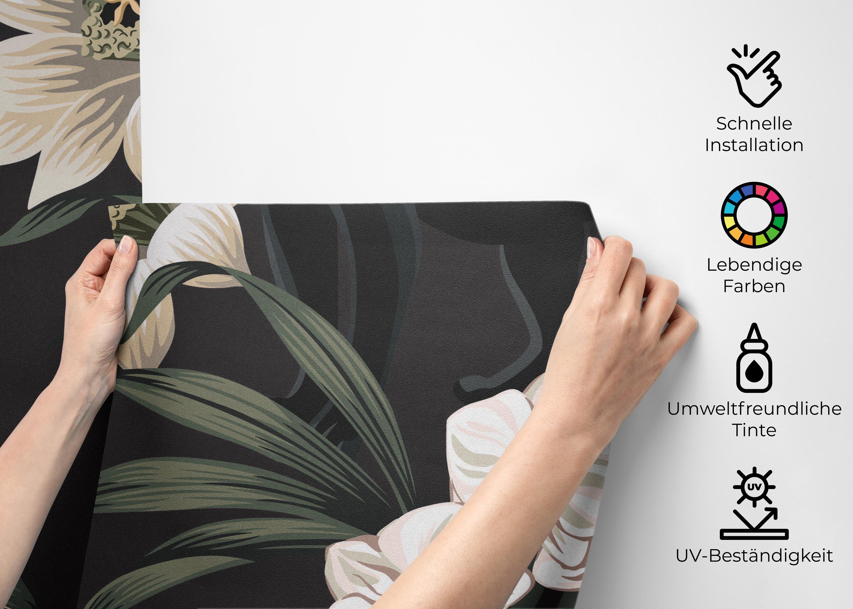 Fototapete Black Panther Art mockup 2