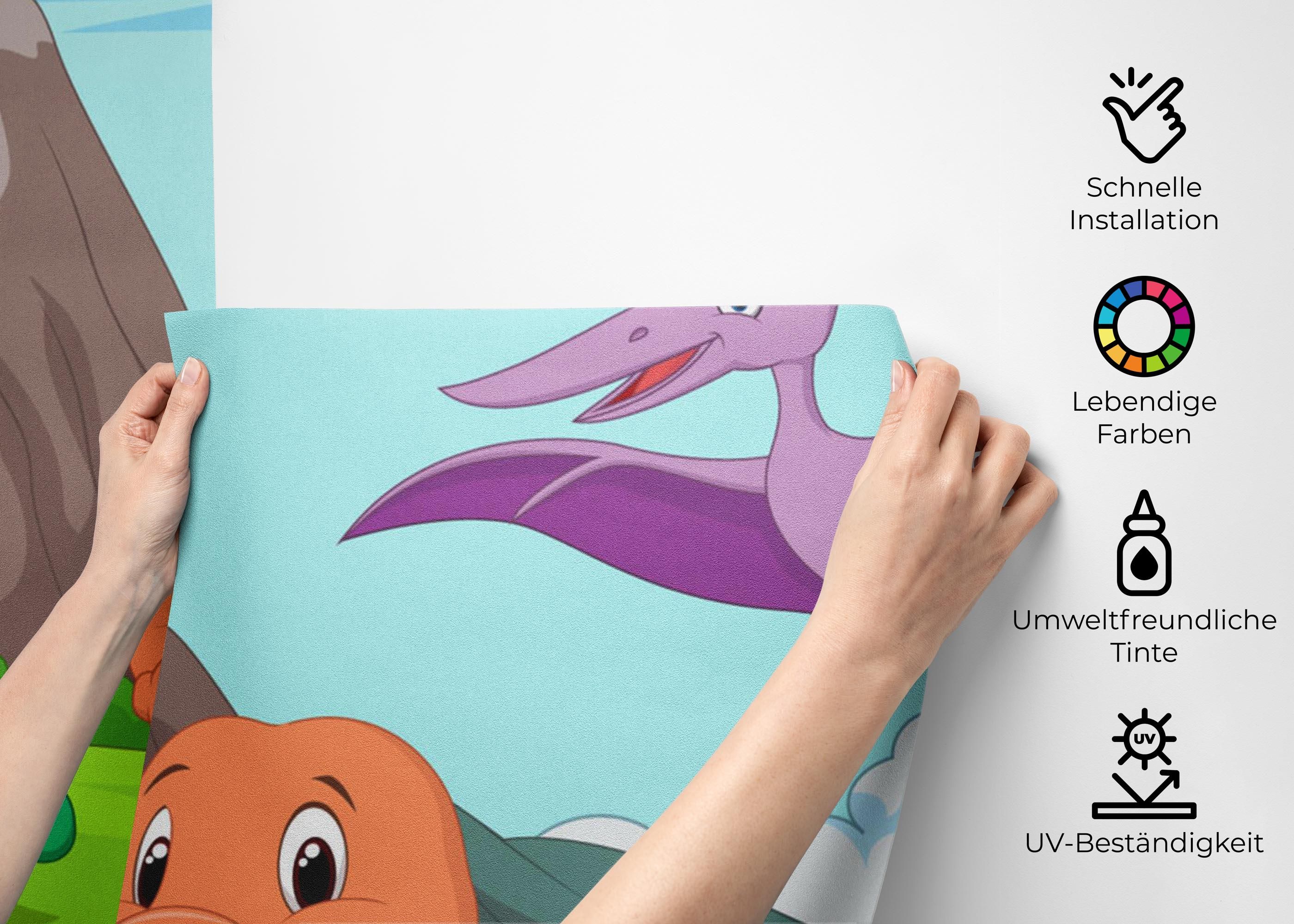 Cartoon Baby Dinosaurs mockup 2