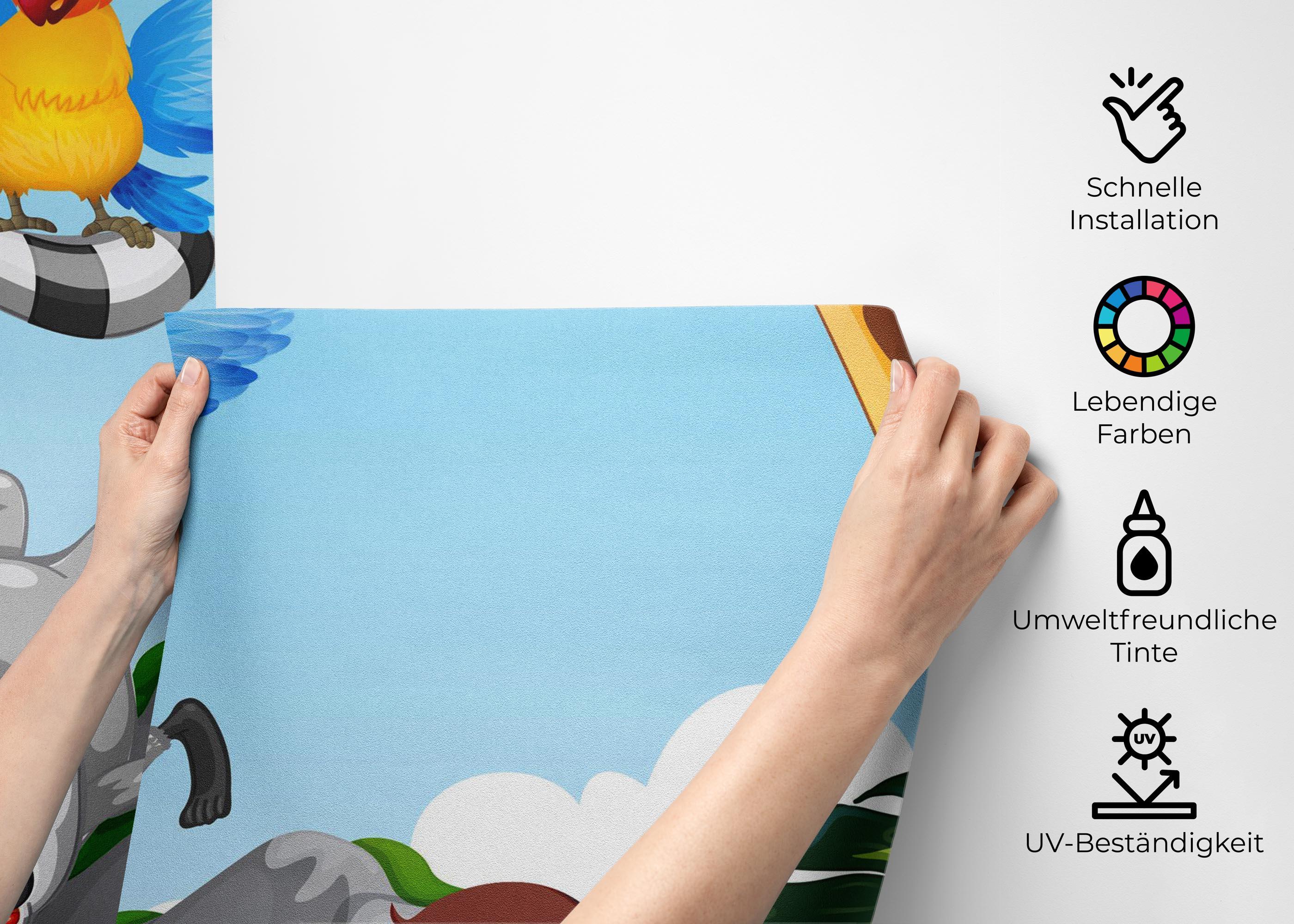 Fototapete Cool Friendly Animals mockup 2