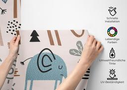 Cute Elephant Pattern mockup 2