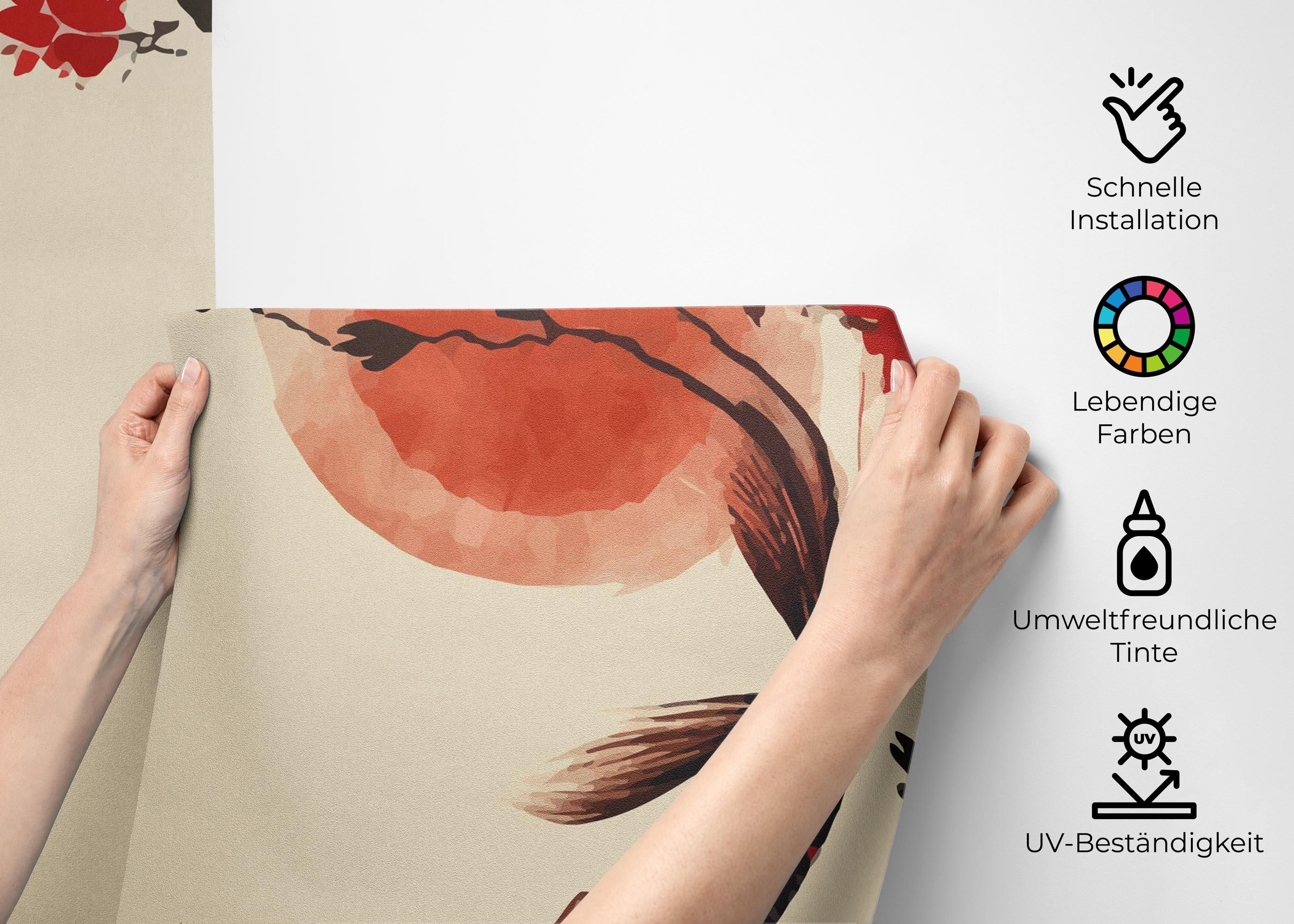 Red Black Koi mockup 2