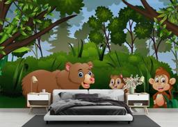 Cute Bear Cartoon mockup 3