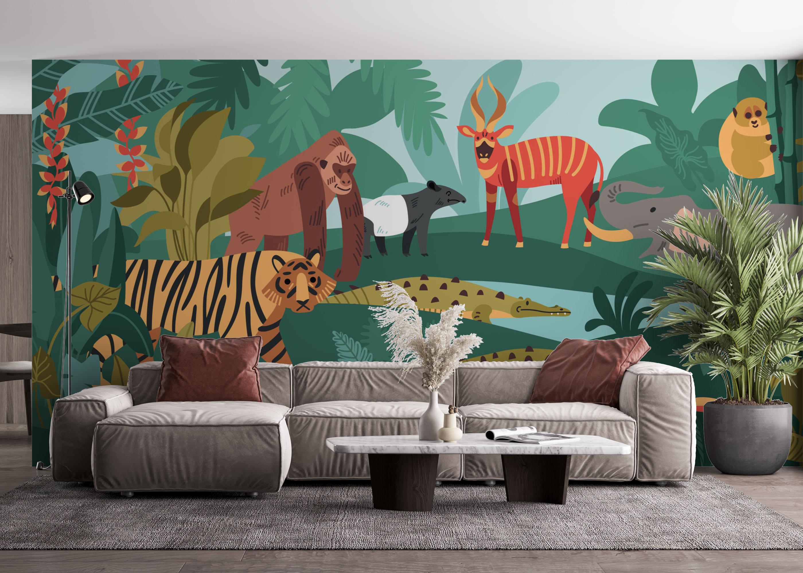 Fototapete Animal Composition mockup 4