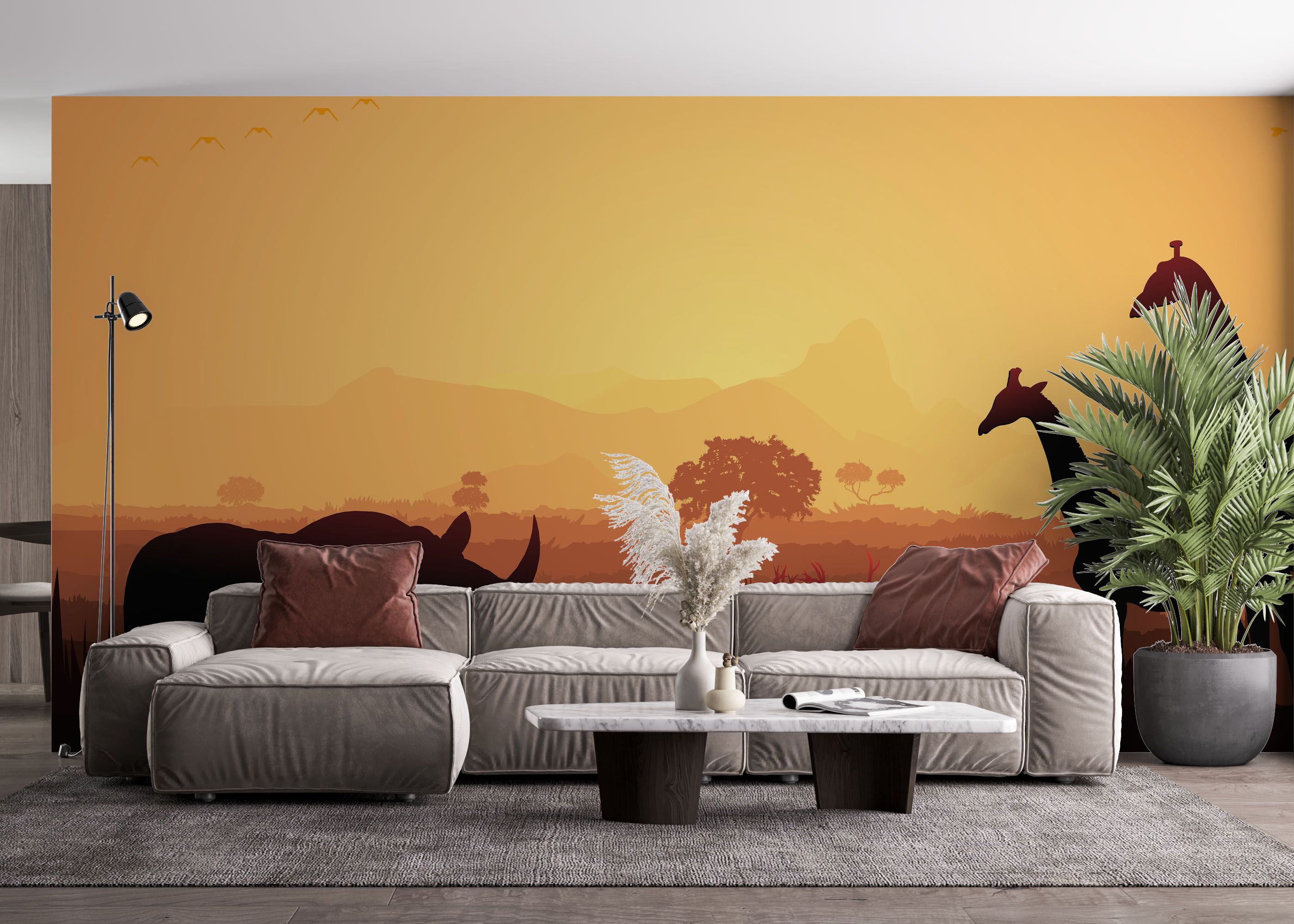Animal Sunset View mockup 4
