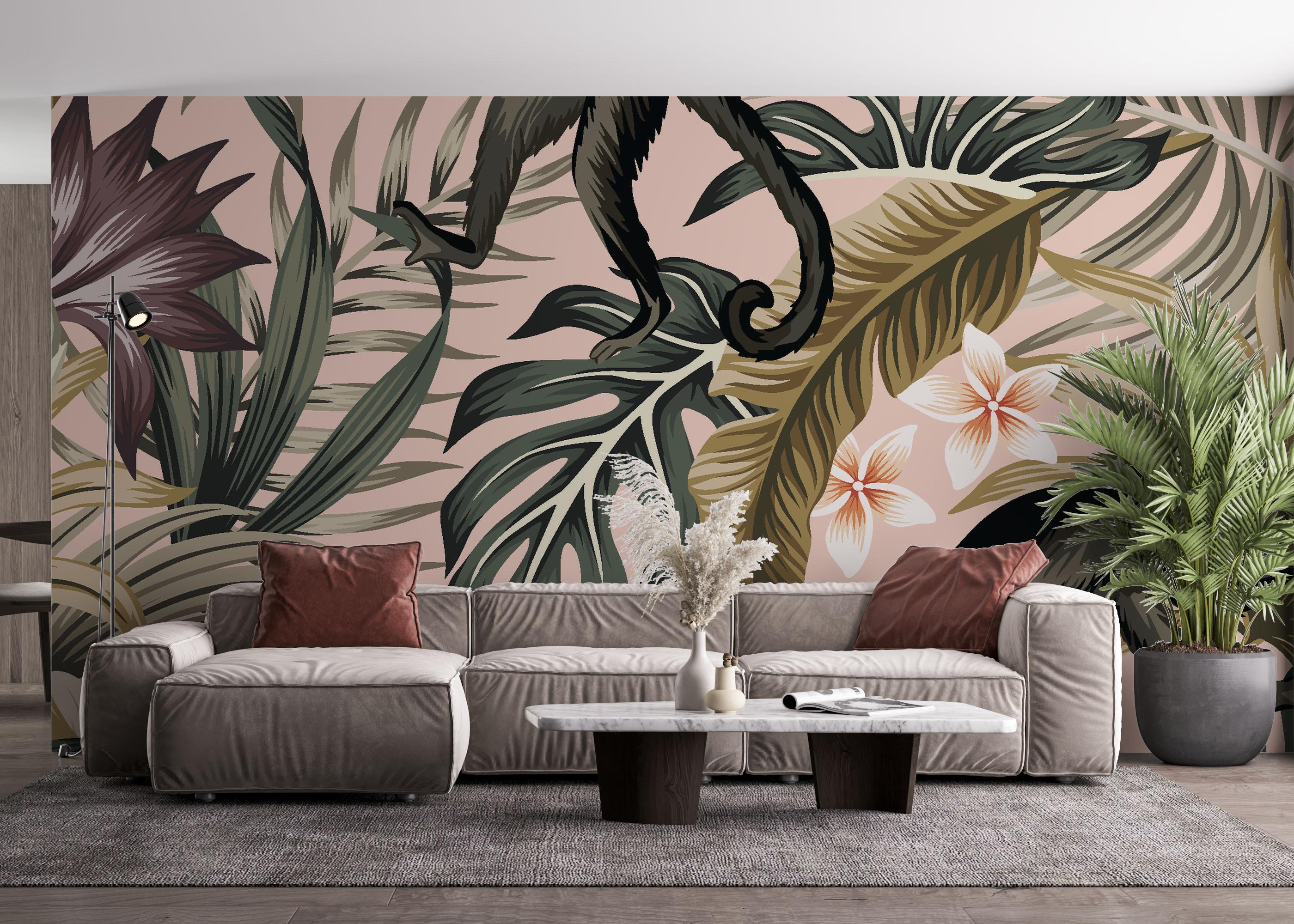 Fototapete Grey Monkey Art mockup 4