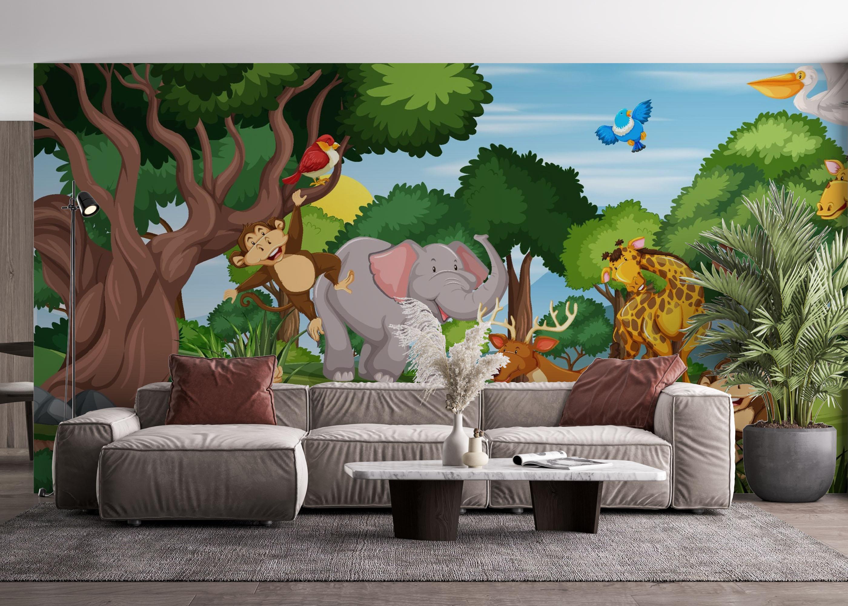 Fototapete Wild Animal Running mockup 4